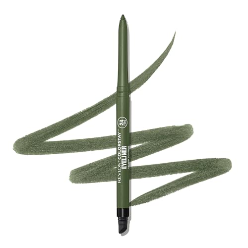 Revlon ColorStay Pencil Waterproof Eyeliner, Smudge-Proof, Eye Makeup with Built-In Sharpener, 202 Black Brown, 0.01 oz