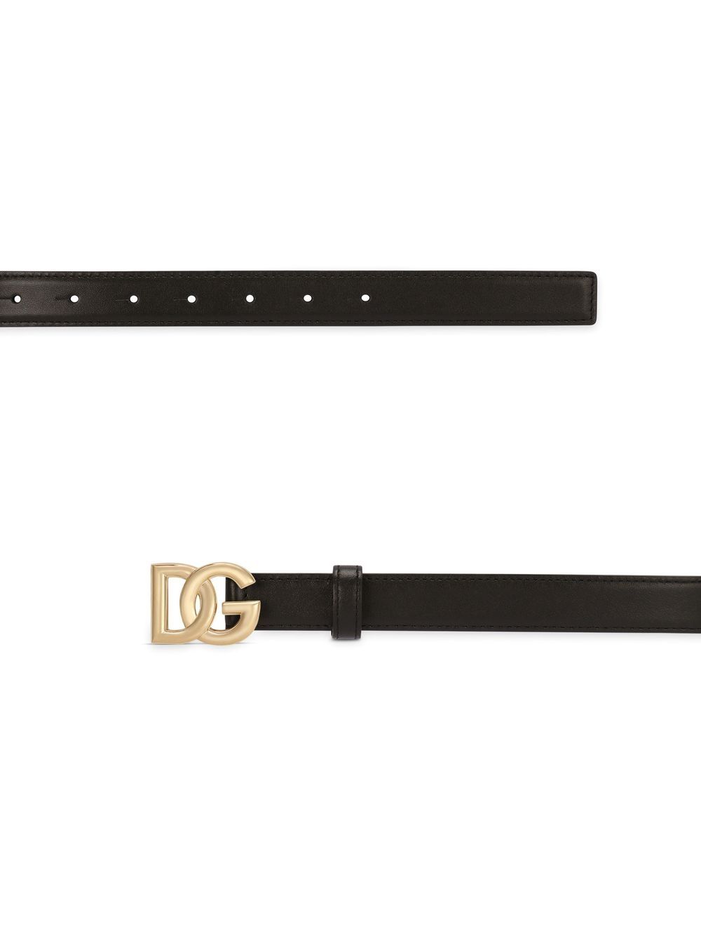 Dolce & Gabbana Women Calfskin Belt With Dg Logo