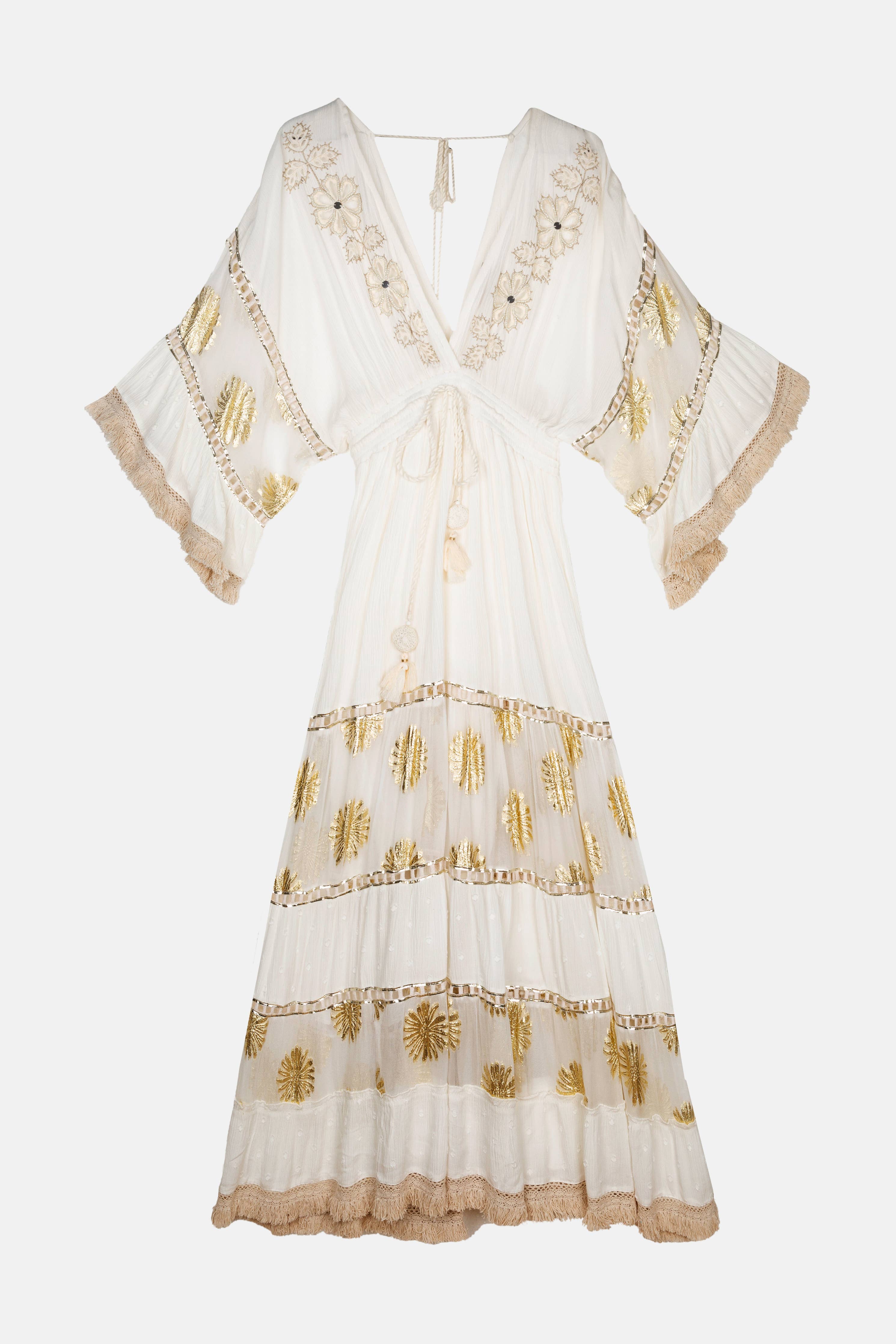 MANILA WHITE LONG DRESS