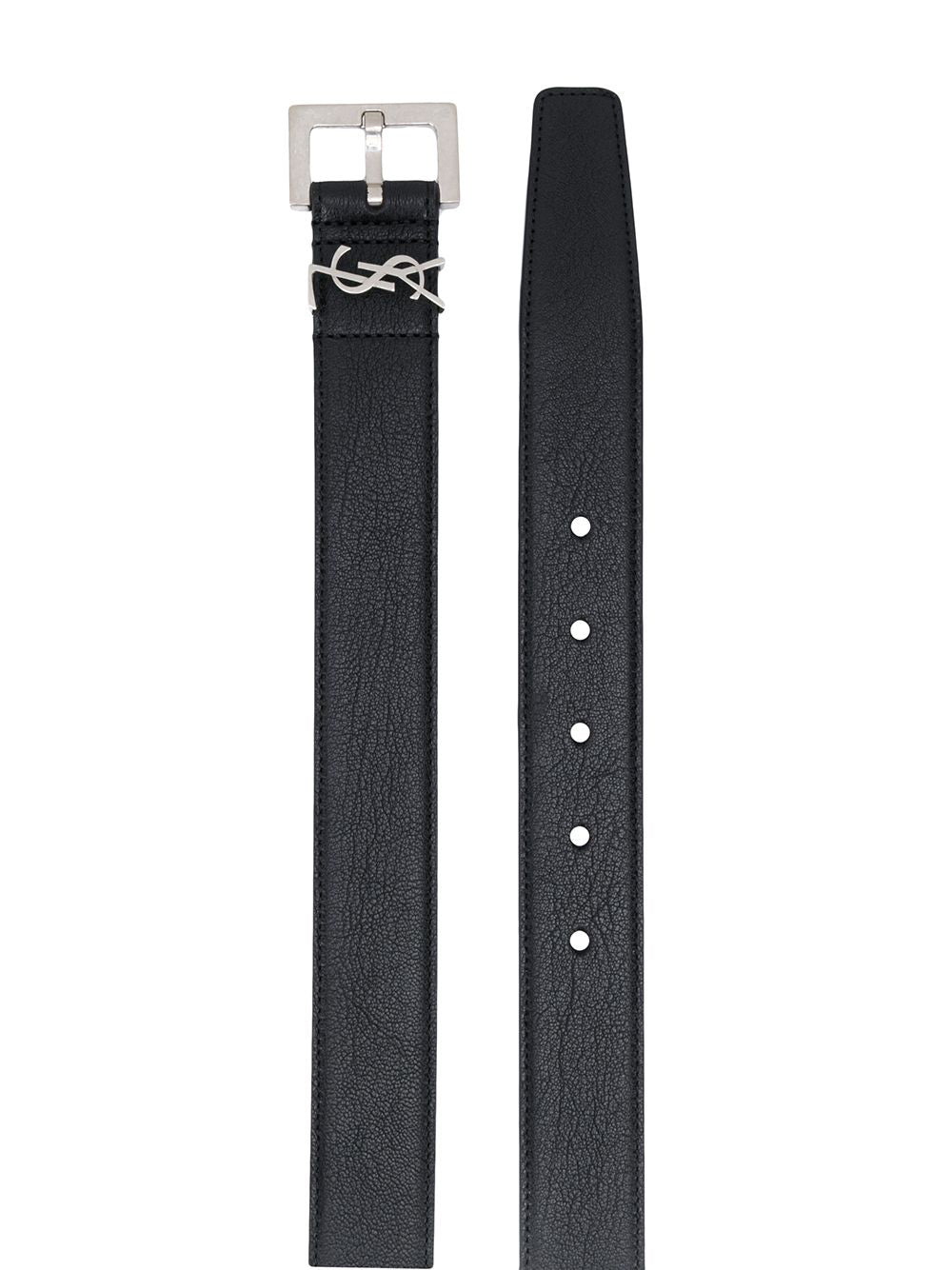 Saint Laurent Men Cintura Cassandre Fibbia Quadrata