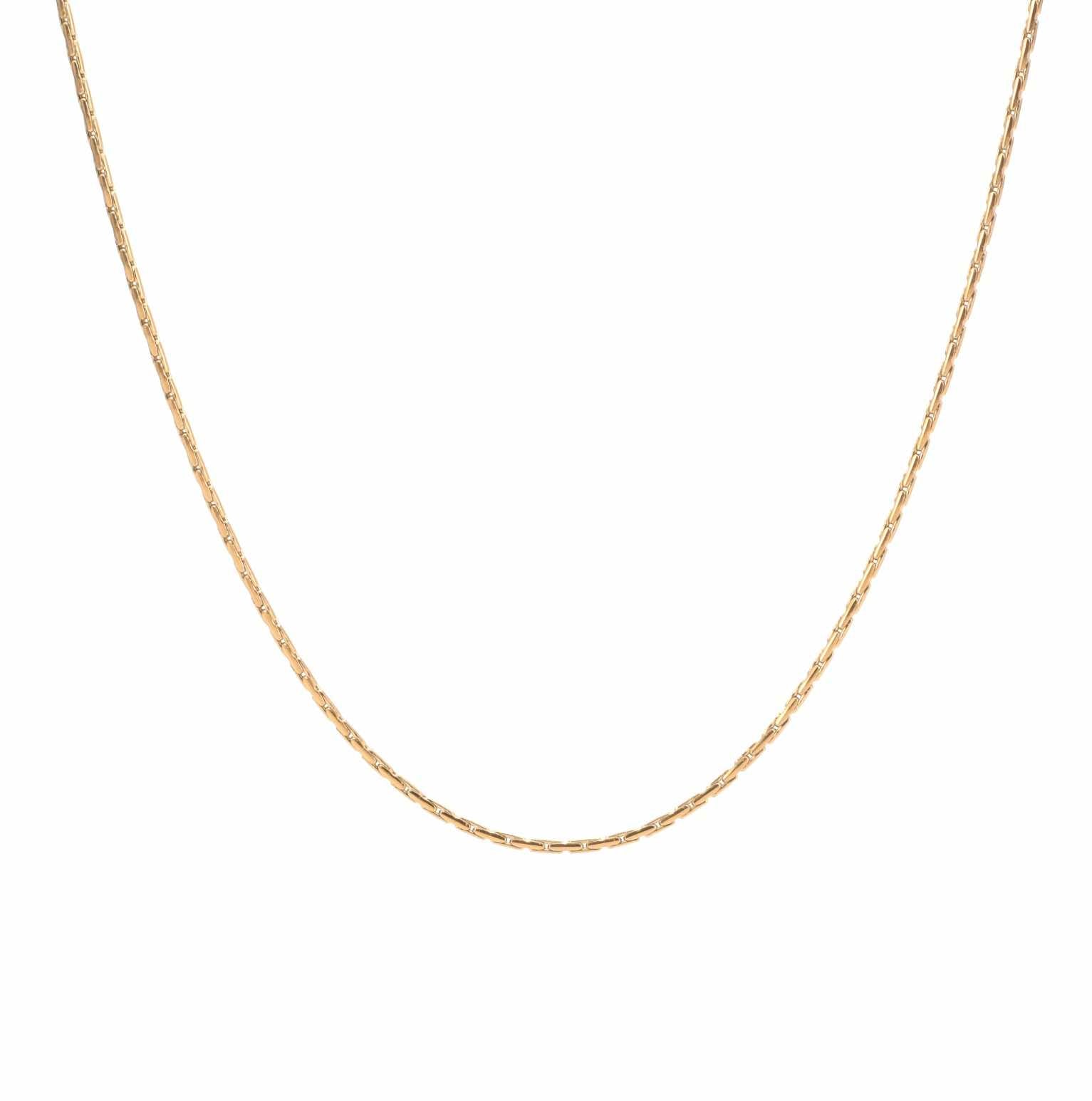 C031G B.Tiff Diamond Cut Gold Chain Necklace