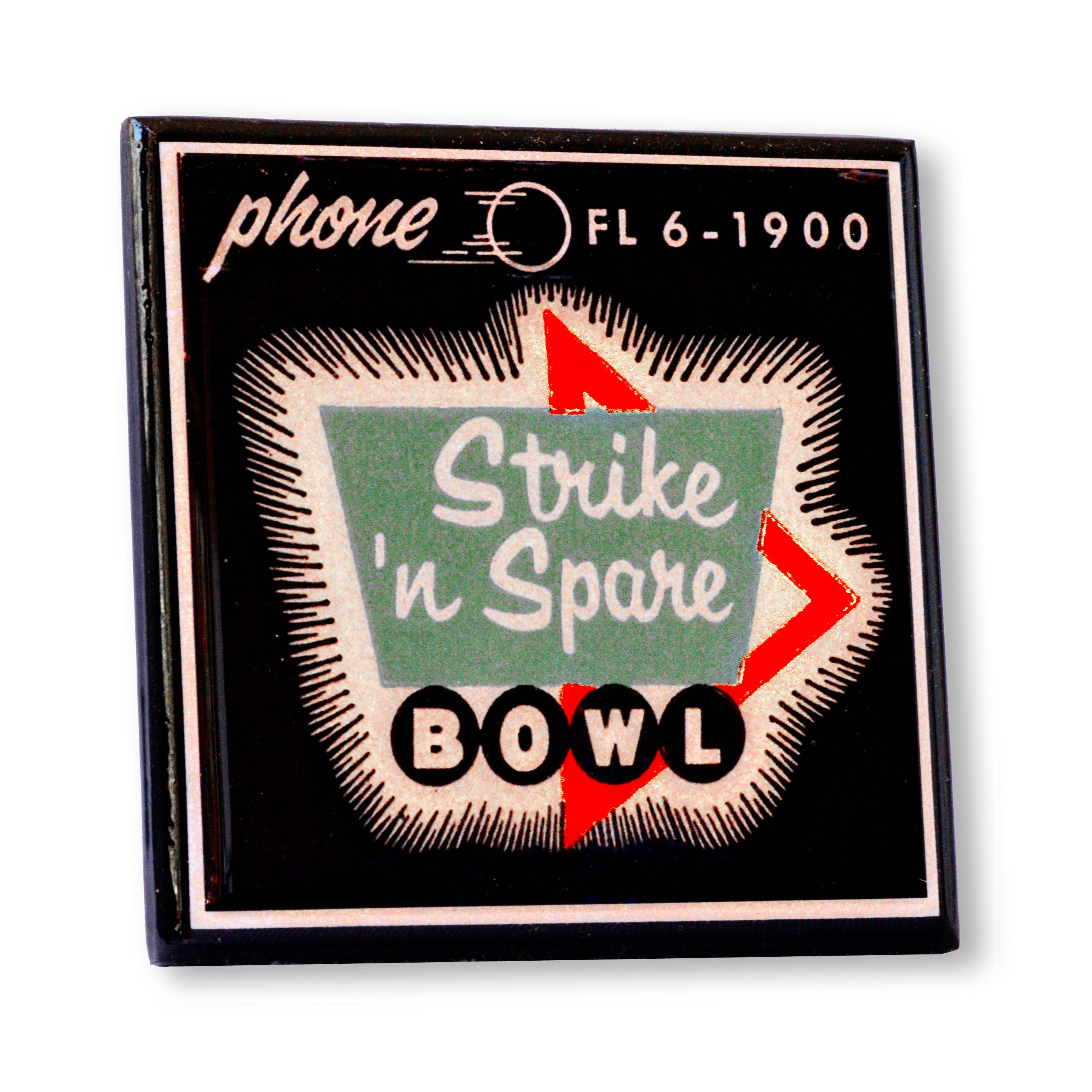 Lets Bowl! Vintage Bowling Coaster Set