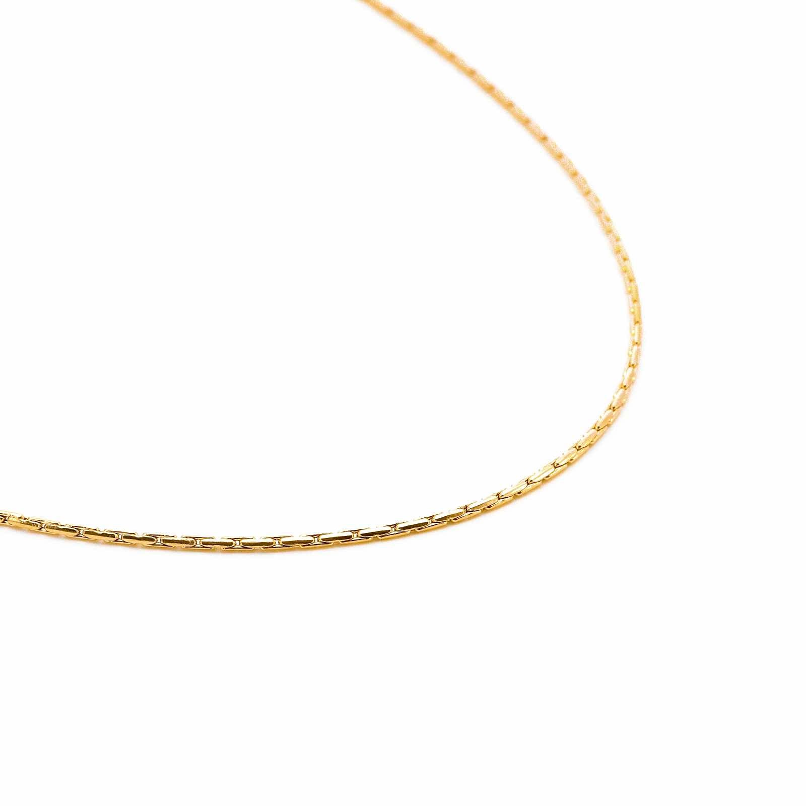 C031G B.Tiff Diamond Cut Gold Chain Necklace
