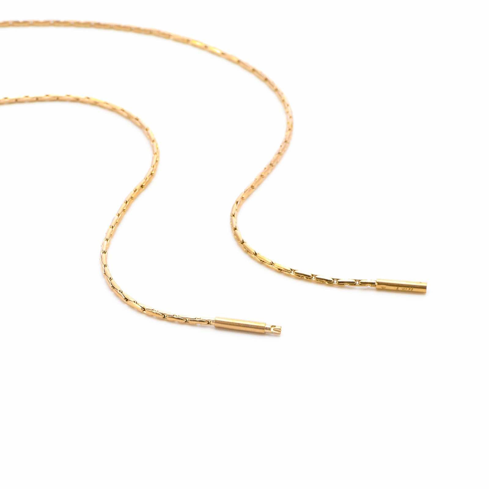 C031G B.Tiff Diamond Cut Gold Chain Necklace
