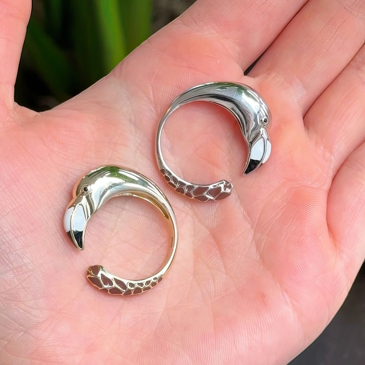 Sterling Silver Designer Flamingo Ring