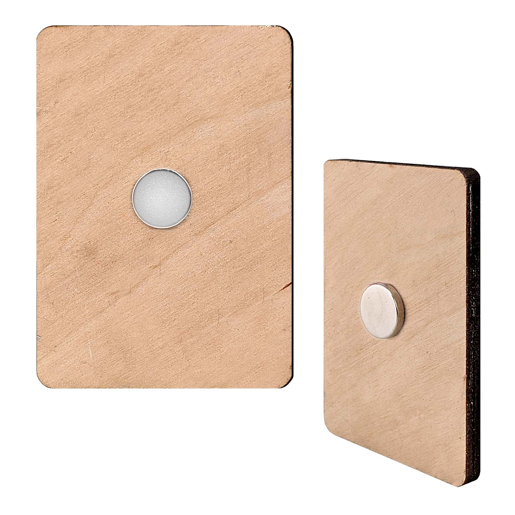 Christmas Houses Decorative Wooden Magnets Set of 6 by G. Debrekht - Christmas Decor - 8090024G-S6