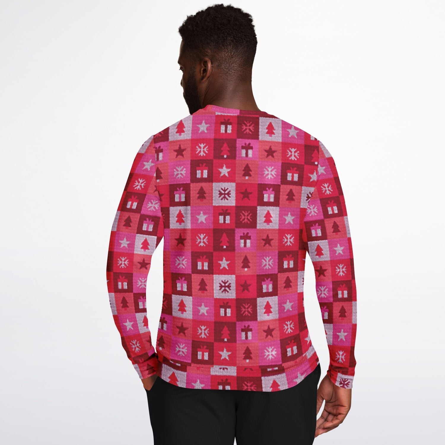 Flamingo All The Way Ugly Christmas Sweatshirt