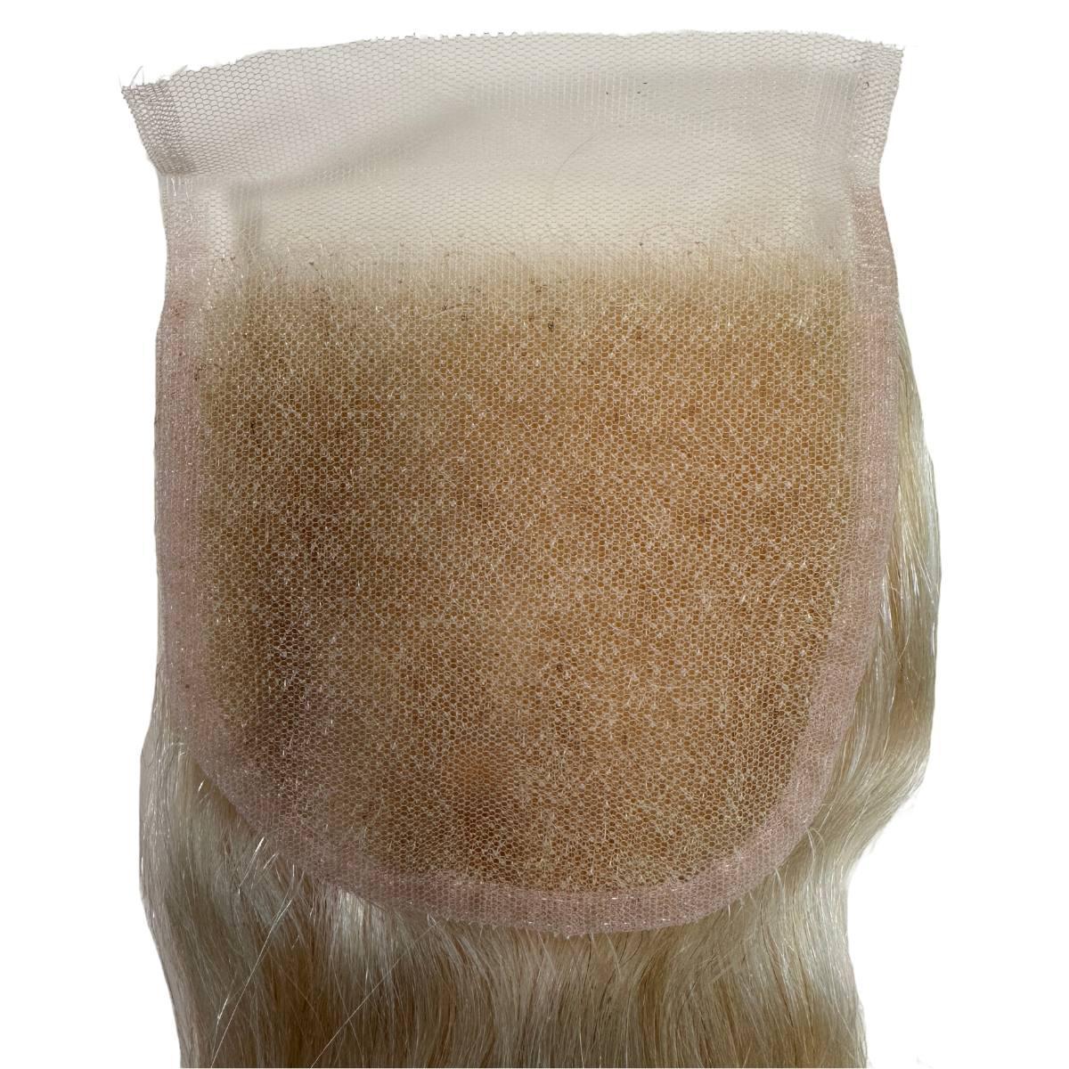 Blonde Straight 4x4 Transparent Lace Human Hair Closure