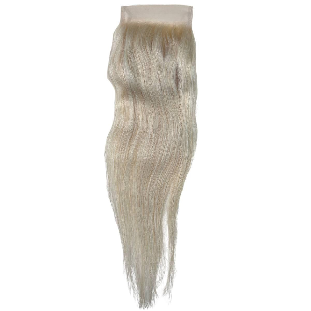 Blonde Straight 4x4 Transparent Lace Human Hair Closure