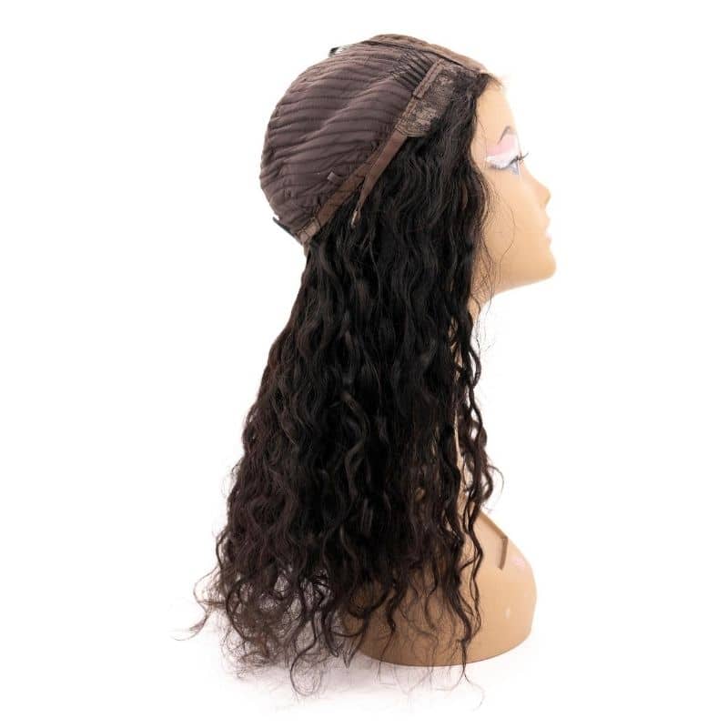 Messy Curl 4x4 Transparent Lace 100% Human Hair Closure Wig