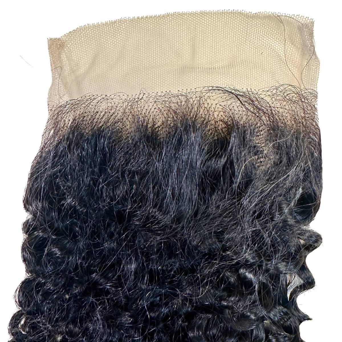 Kinky Curly 4x4 Transparent Lace Human Hair Closure