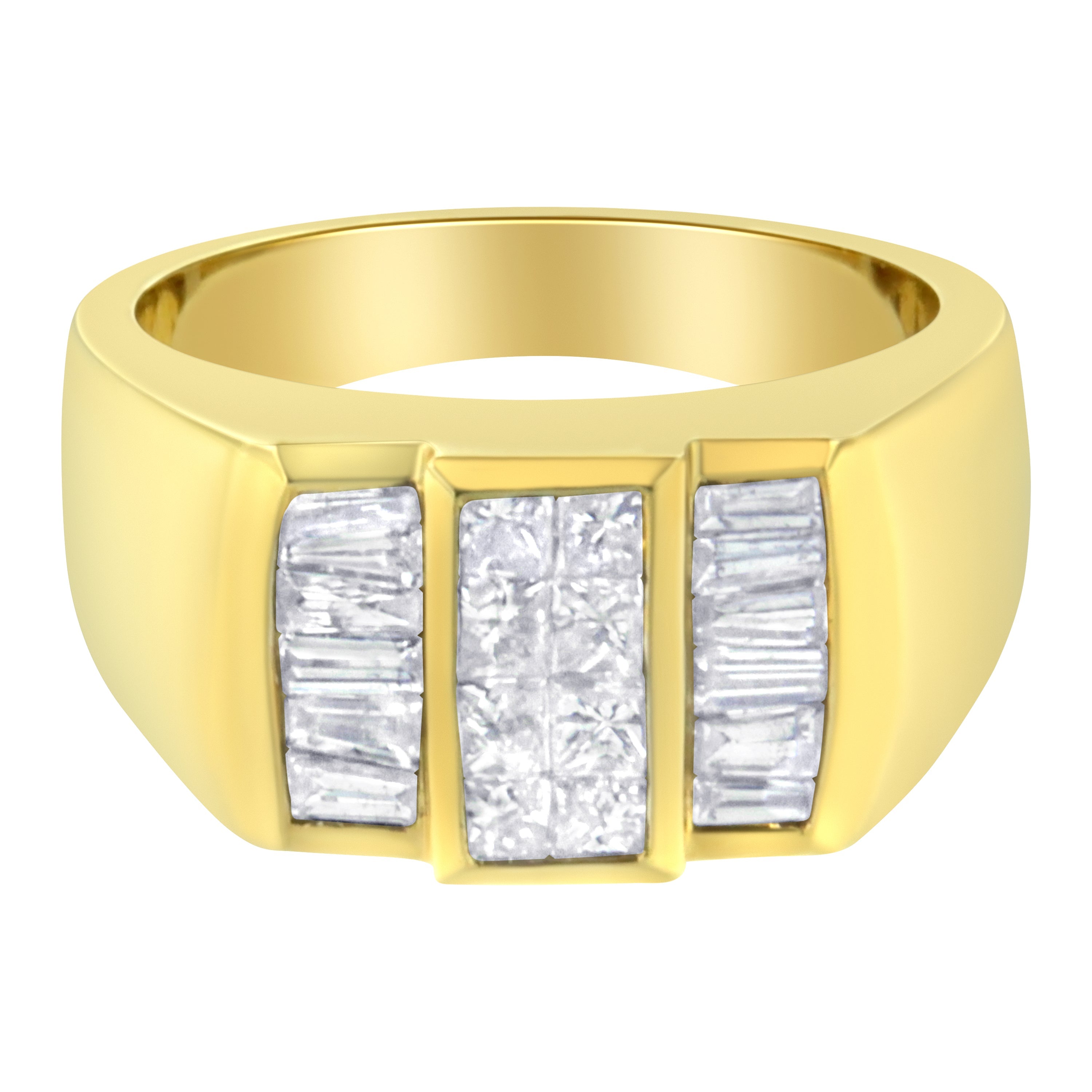 14Kt Yellow Gold Diamond Ring (1 5/8 Cttw, H-I Color, I1-I2 Clarity)