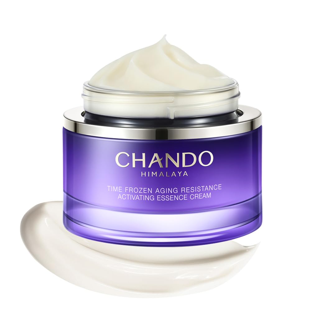 CHANDO HIMALAYA Repair Face Cream (55g/1.94oz) - Facial Essence Moisturizers with Peptides & Hyaluronic Acid & Ceramides for Renew Resurfacing, Visibly Hydrates & Plumps Skin