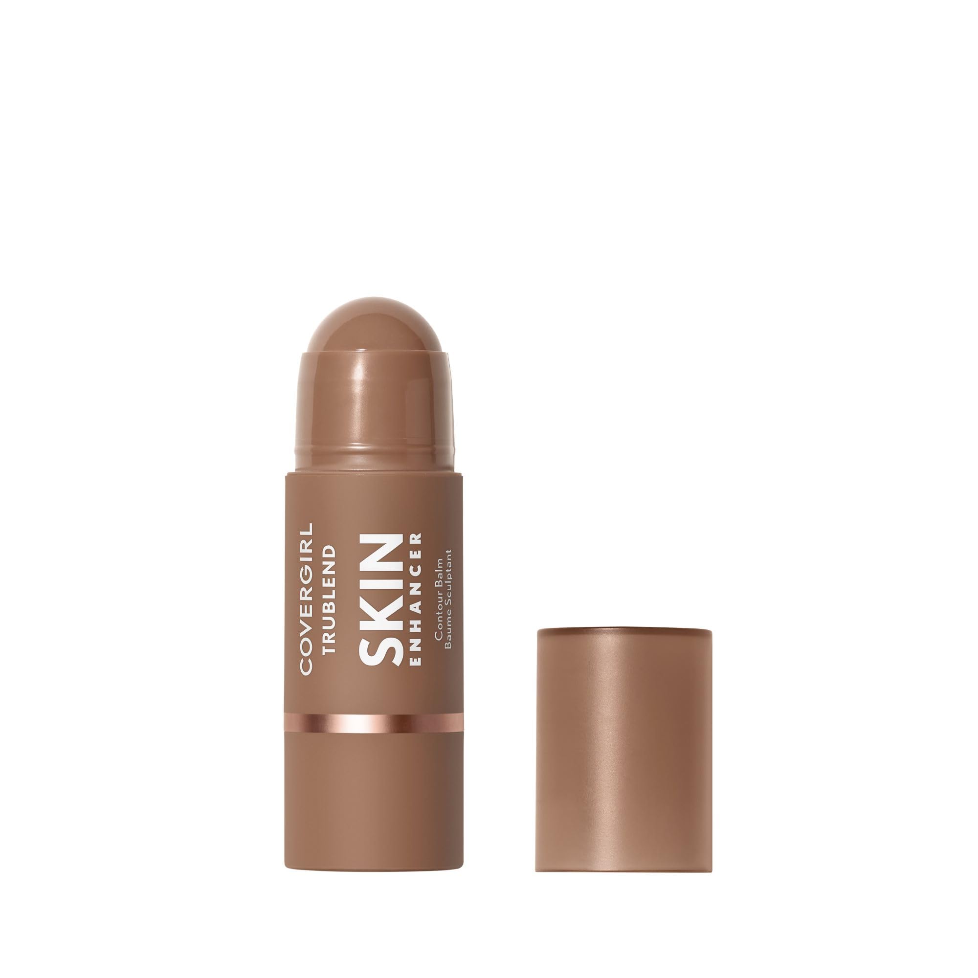 CoverGirl Trublend Skin Enhancer Contour Stick Balm, 110 Defined Contour, Vegan Formula, Easy to Use, Glides on Effortlessly, Non-Greasy, Doesn't Crease, 0.21oz
