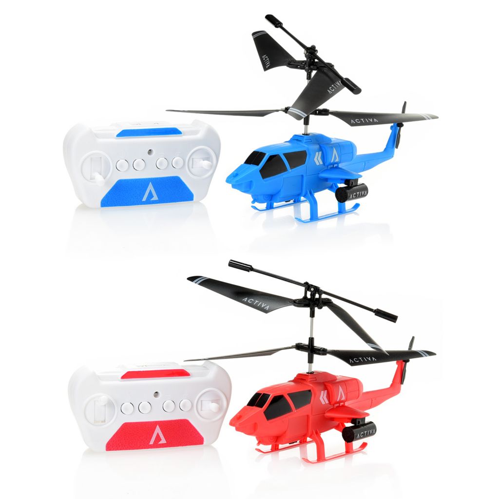 Activa Set of 2 Flying RC Helicopters w/ Remote by Steals