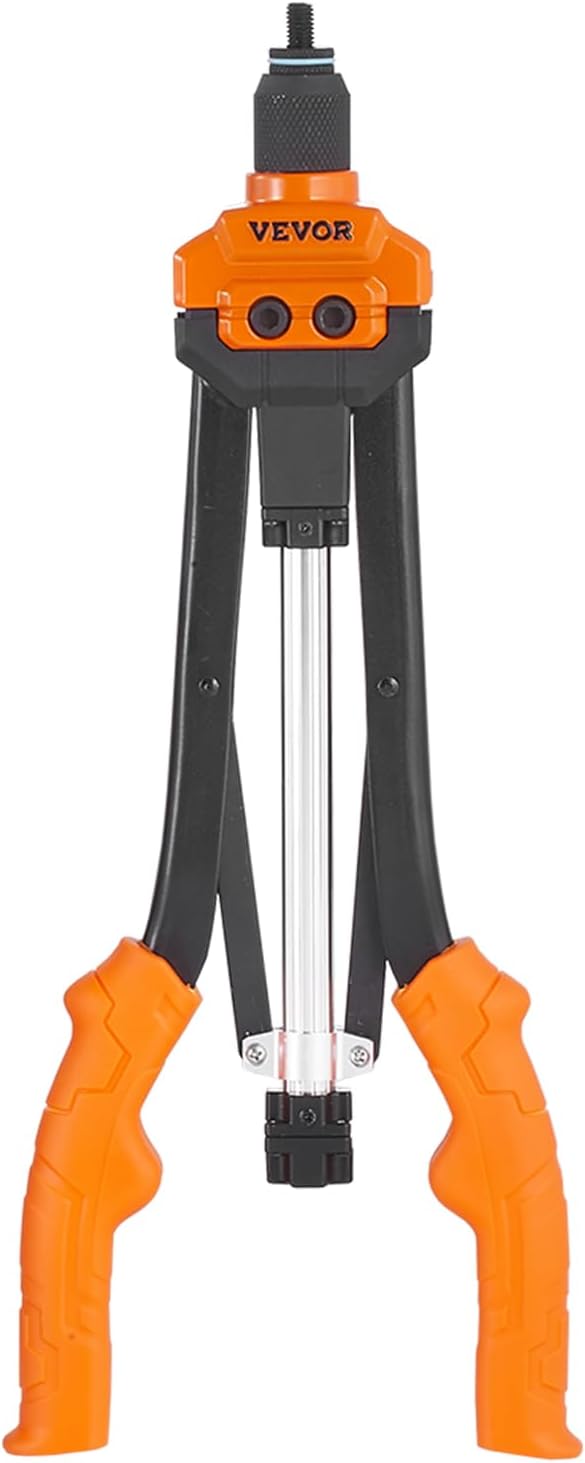 VEVOR Rivet Nut Tool, 16 inch Rivnut Tool Kit with 13PCS Metric and SAE Mandrels, 186PCS Rivet Nuts, Semi-auto Retraction, M3, M4, M5, M6, M8, M10, M12, 1/4-20, 5/16-18, 3/8-16, 1/2-13, 8-32, 10-24