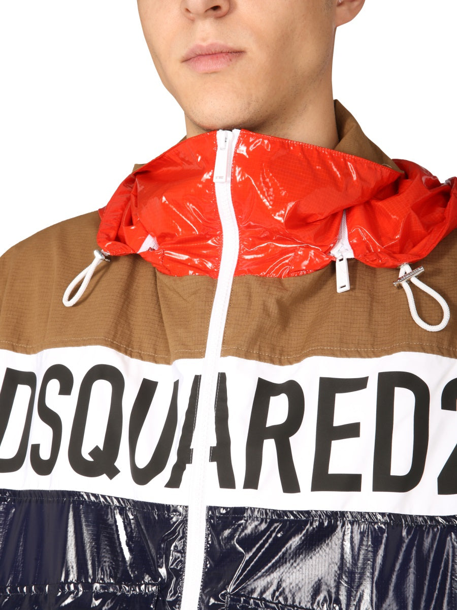 Dsquared Men Technical Fabric Bomber