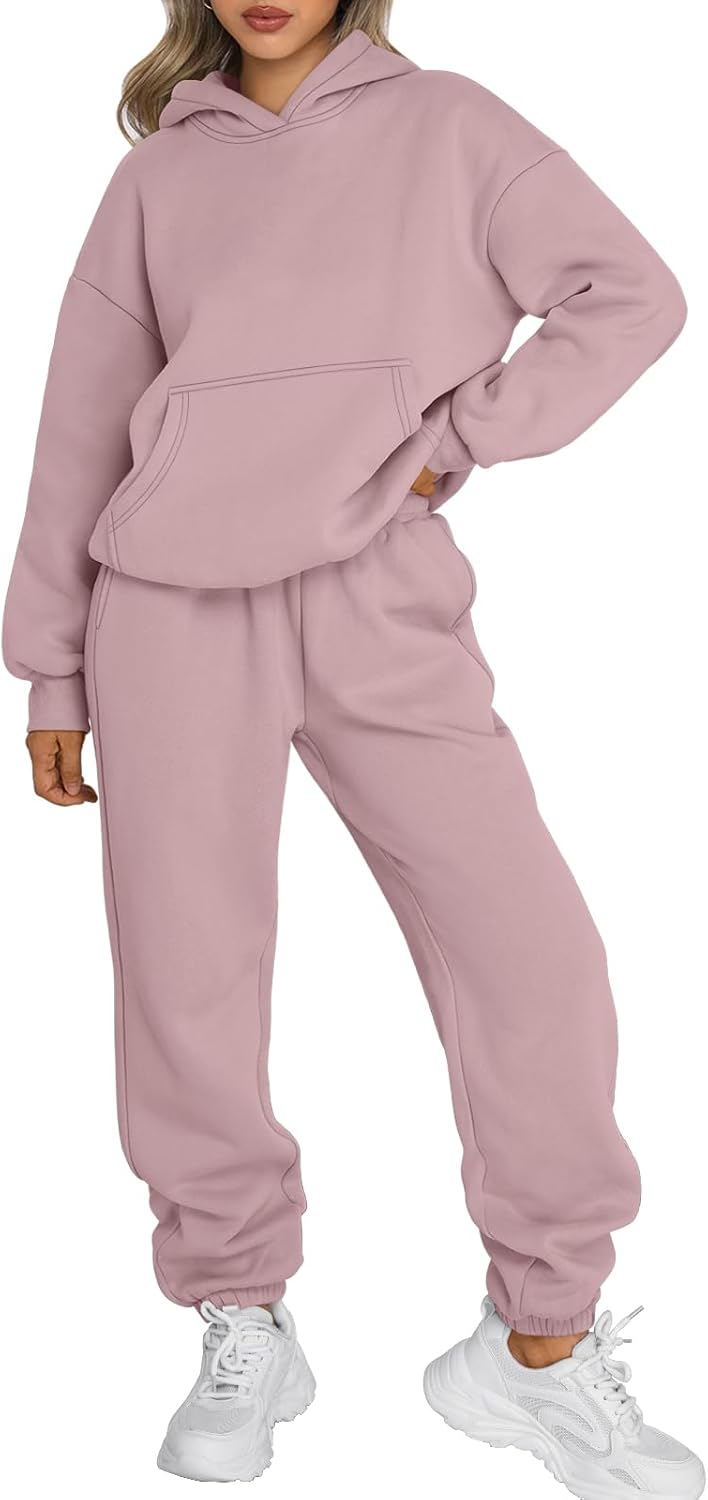 Trendy Queen Sweatsuits Women 2 Piece Outfit Two Piece Lounge Sets Hoodies and Sweatpants Fall Fashion Clothes 2025 Tracksuit