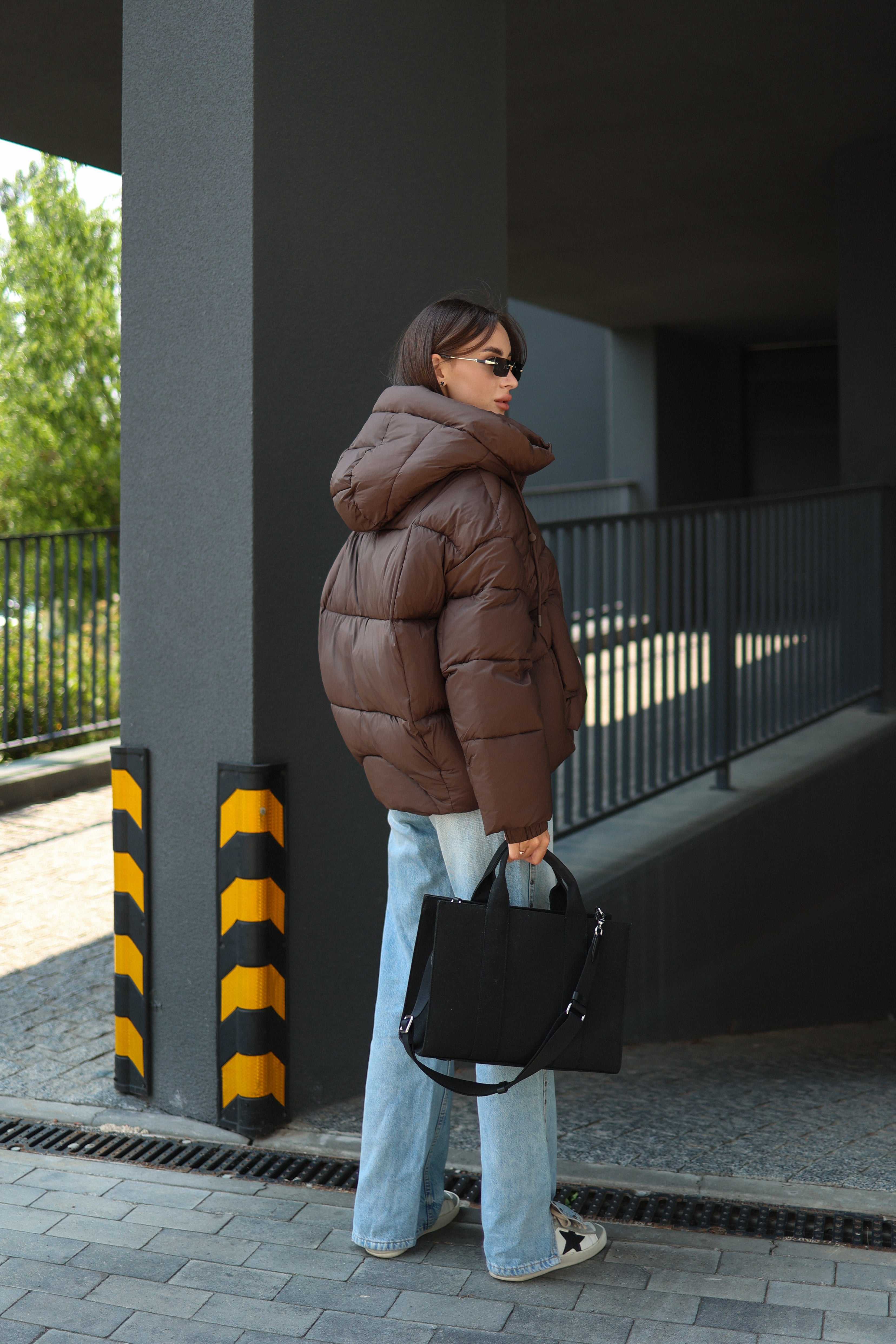 Dark Chocolate Insulated Bio-Down Jacket