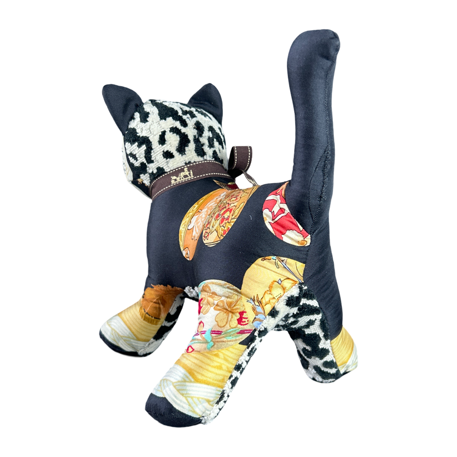 Couvée d’Hermès Vintage Silk Scarf Charming Kitten