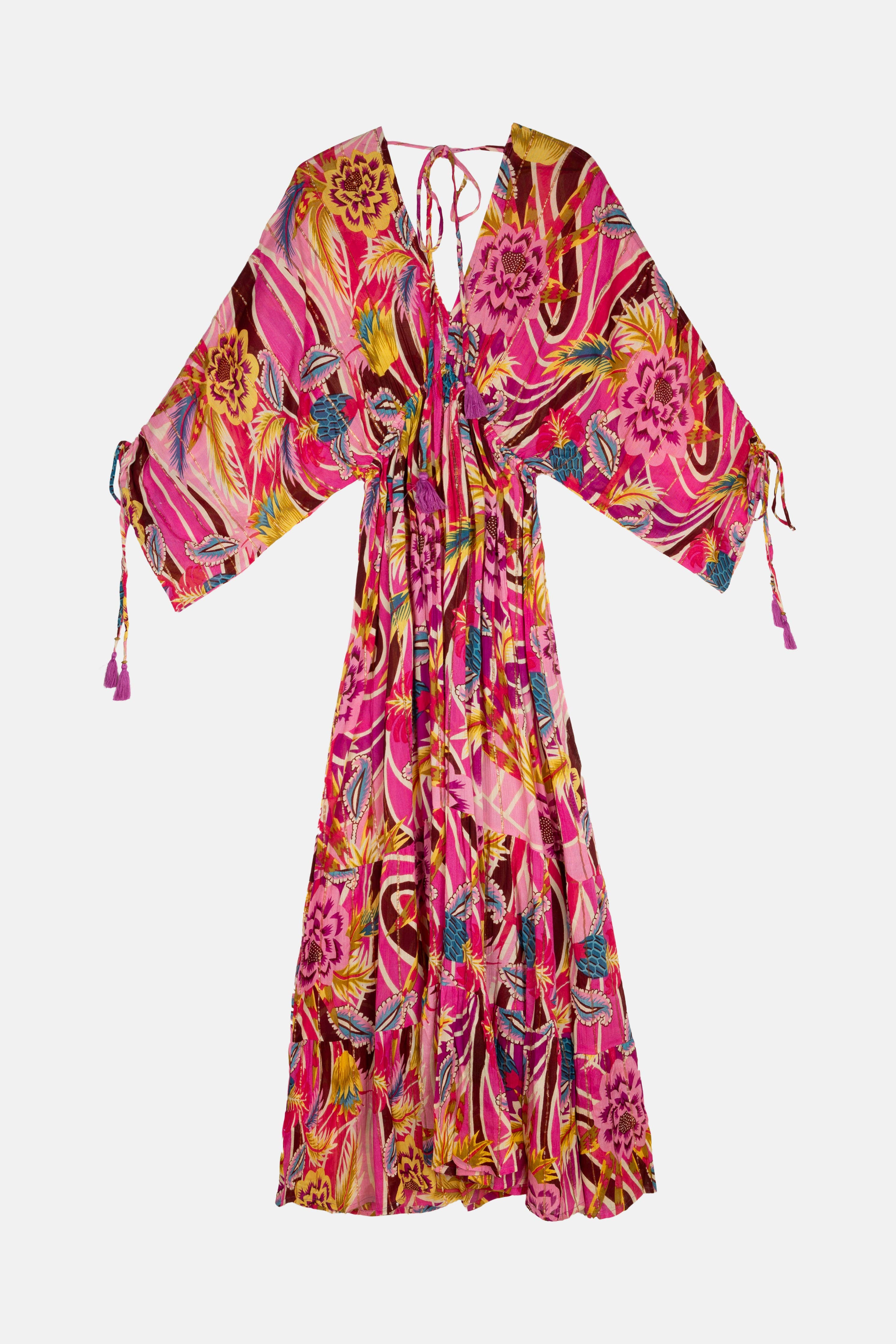 POSITANO PINK LONG DRESS