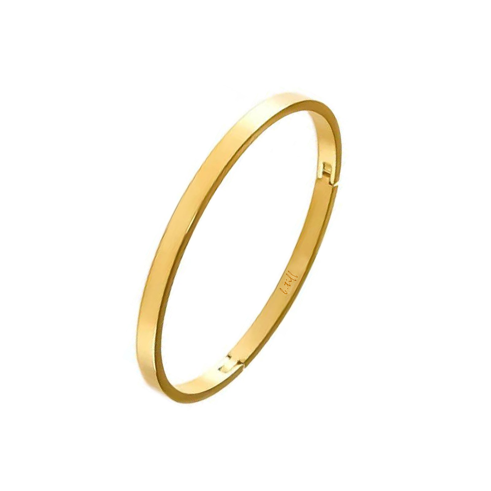 BG300G B.Tiff Simplicity Narrow Gold Bangle Bracelet