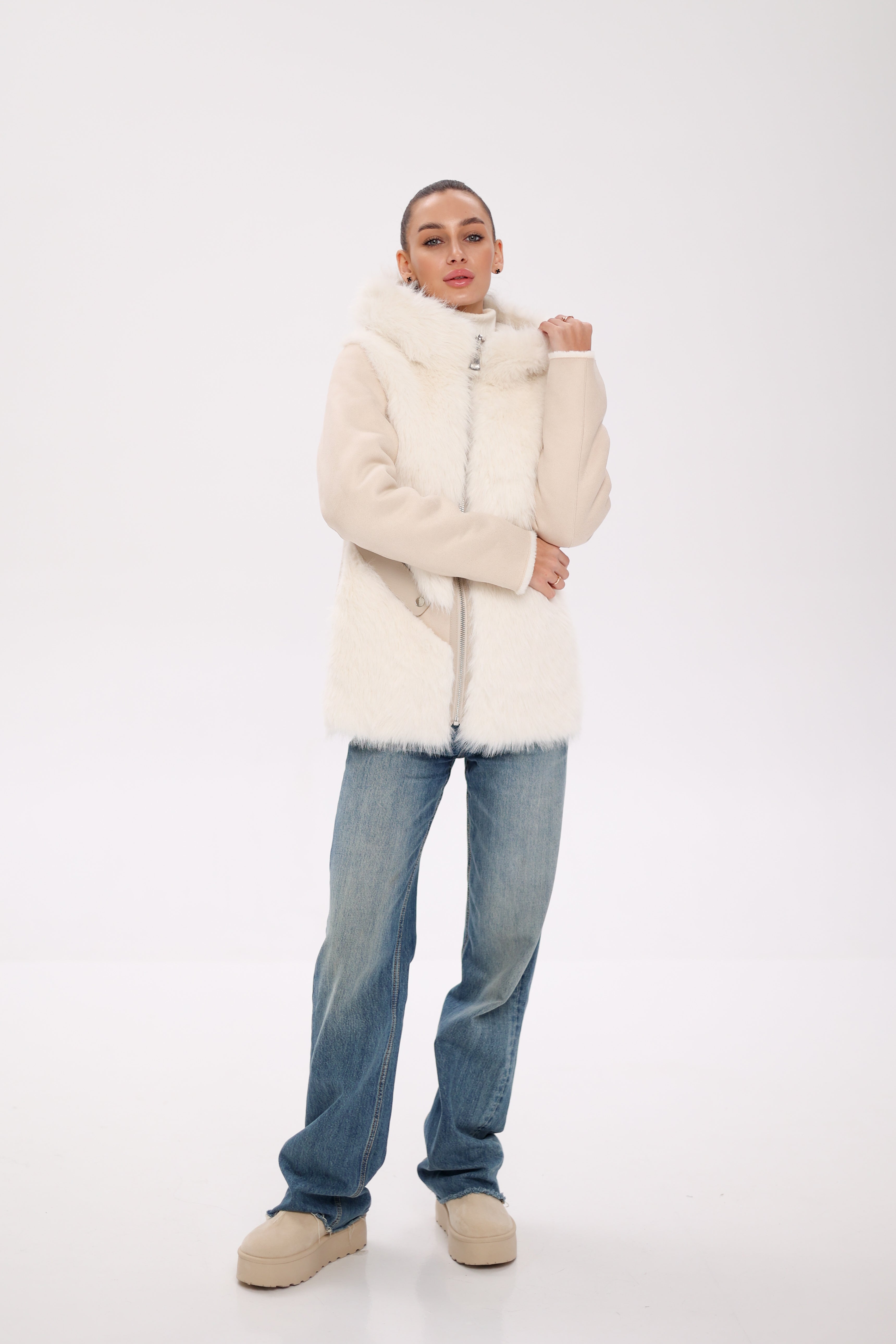 Pre-Order. Re-Stock Ships October 15. ⇆ Reversible Hooded Wool Blend Jacket