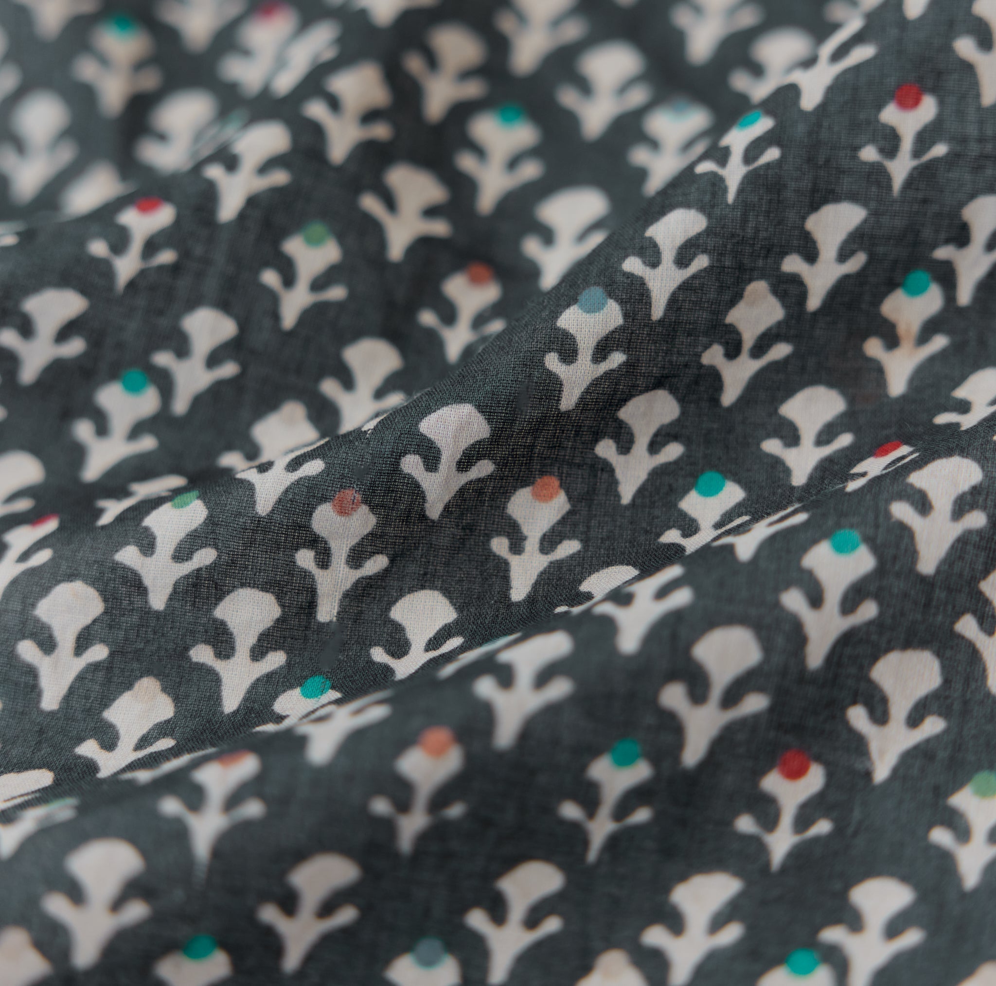 Rosie Pajama Top - Faded Black/Cream Dot print