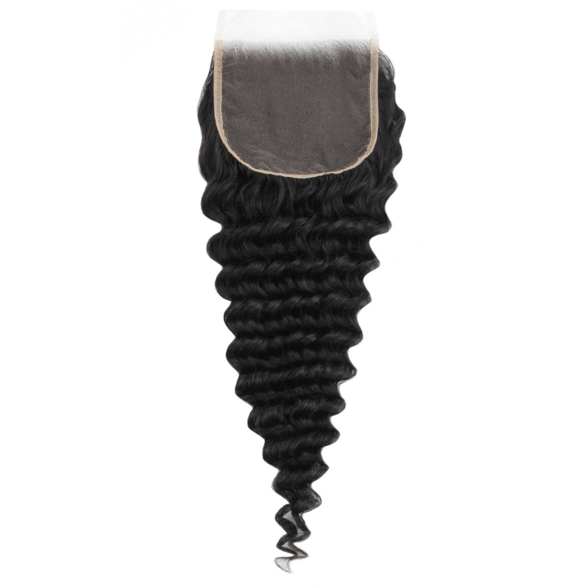 Deep Wave 5x5 Transparent Lace Human Hair Closure
