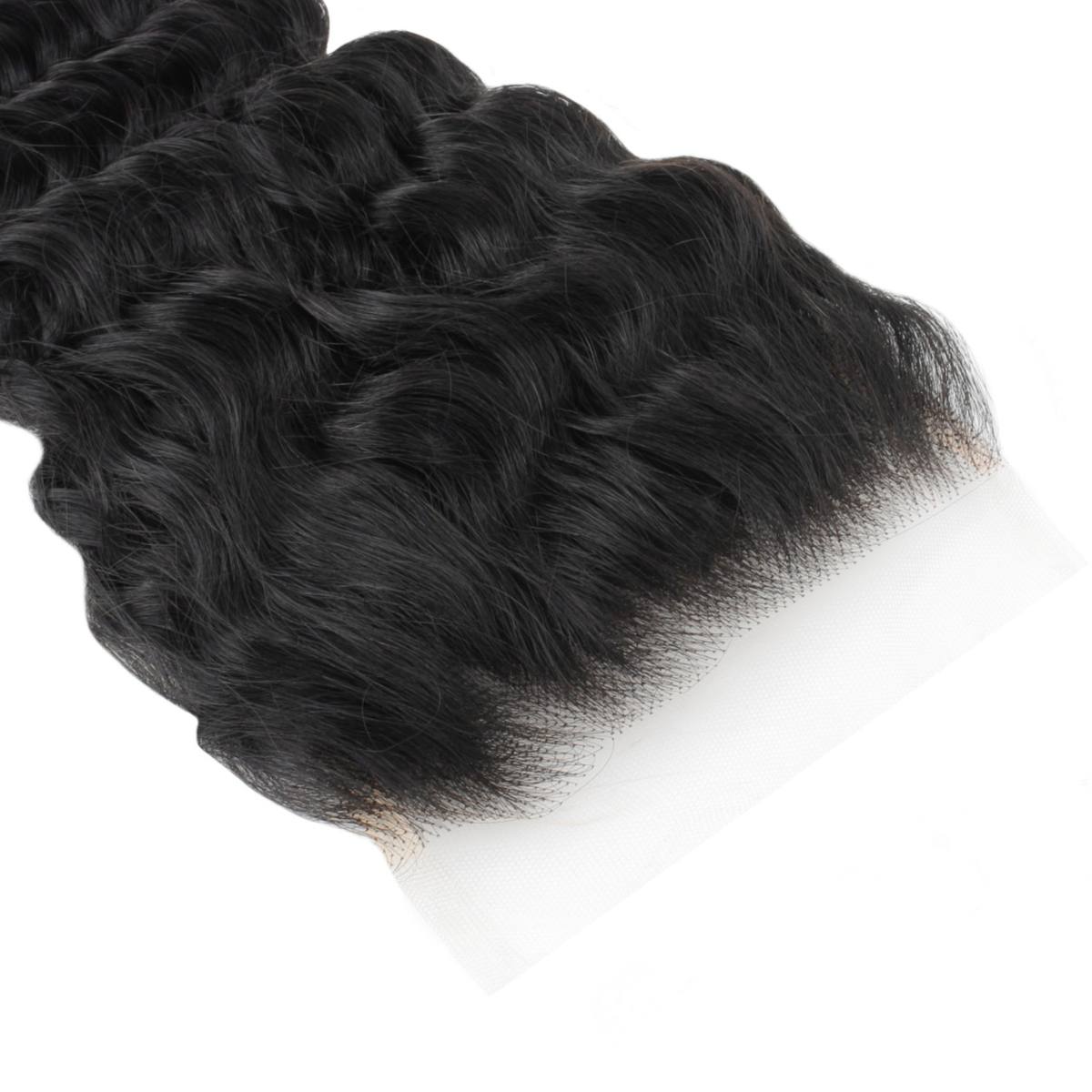 Deep Wave 5x5 Transparent Lace Human Hair Closure