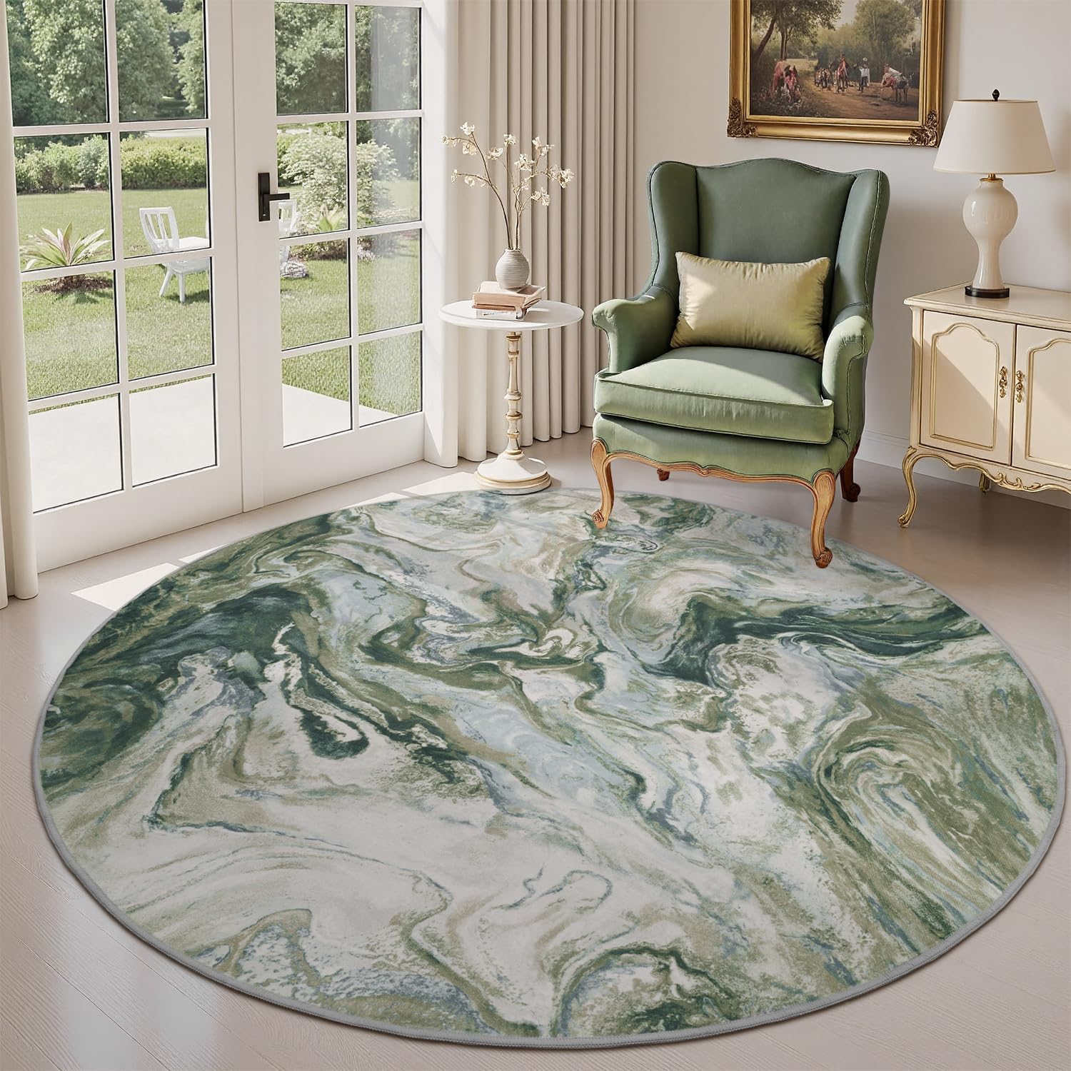 5x7 Area Rugs for Living Room, Modern Abstract Rug for Bedroom, Contemporary Machine Washable Rug, Large Stain Resistant Carpet for Dining Room Playroom Home Office, Pet & Kids Friendly