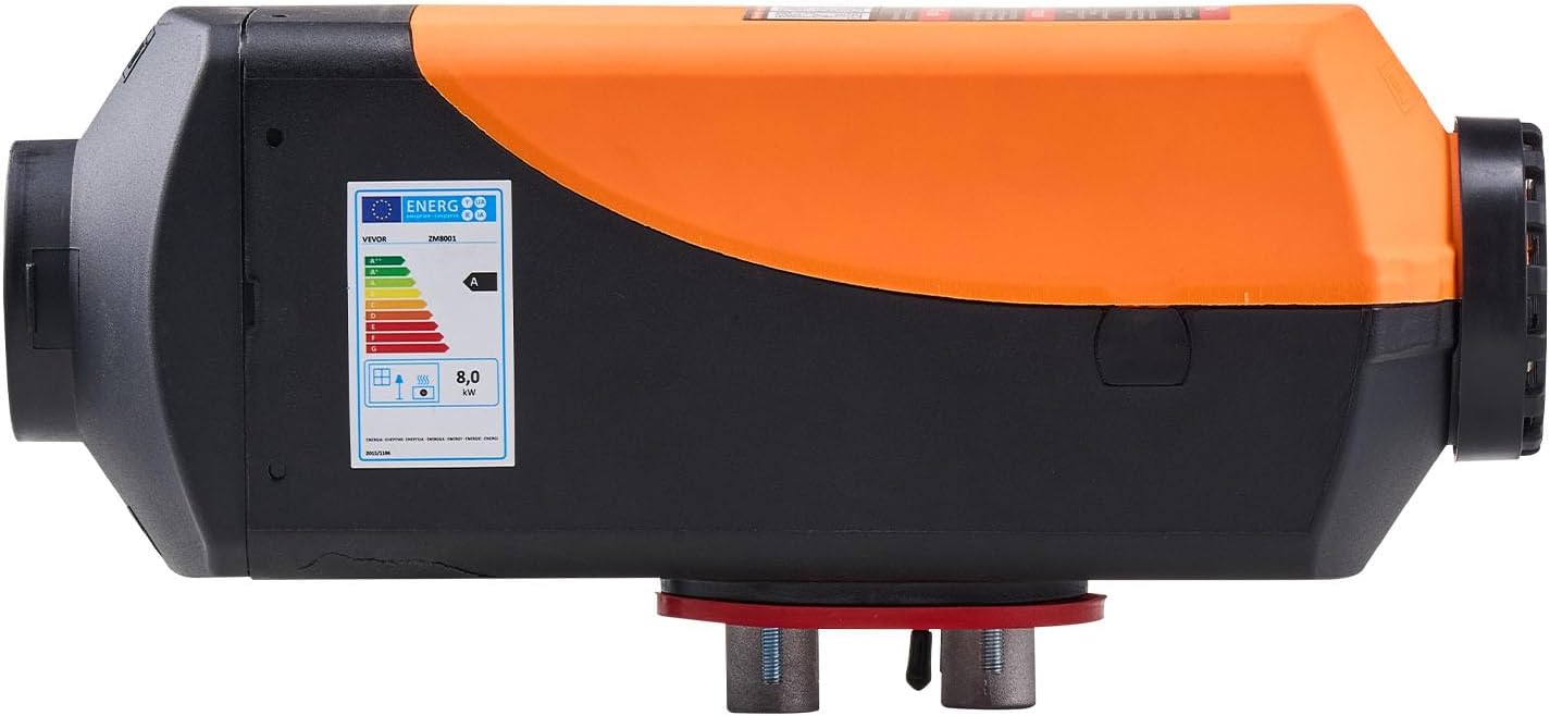 VEVOR 8KW Diesel Heater, DC12-24V, Fast Heating Diesel Air Heater, with Remote Control and Color Digital Display, 10L Fuel Tank, Low Noise, Voice Announcement, for RV, Truck, Boat and Trailer