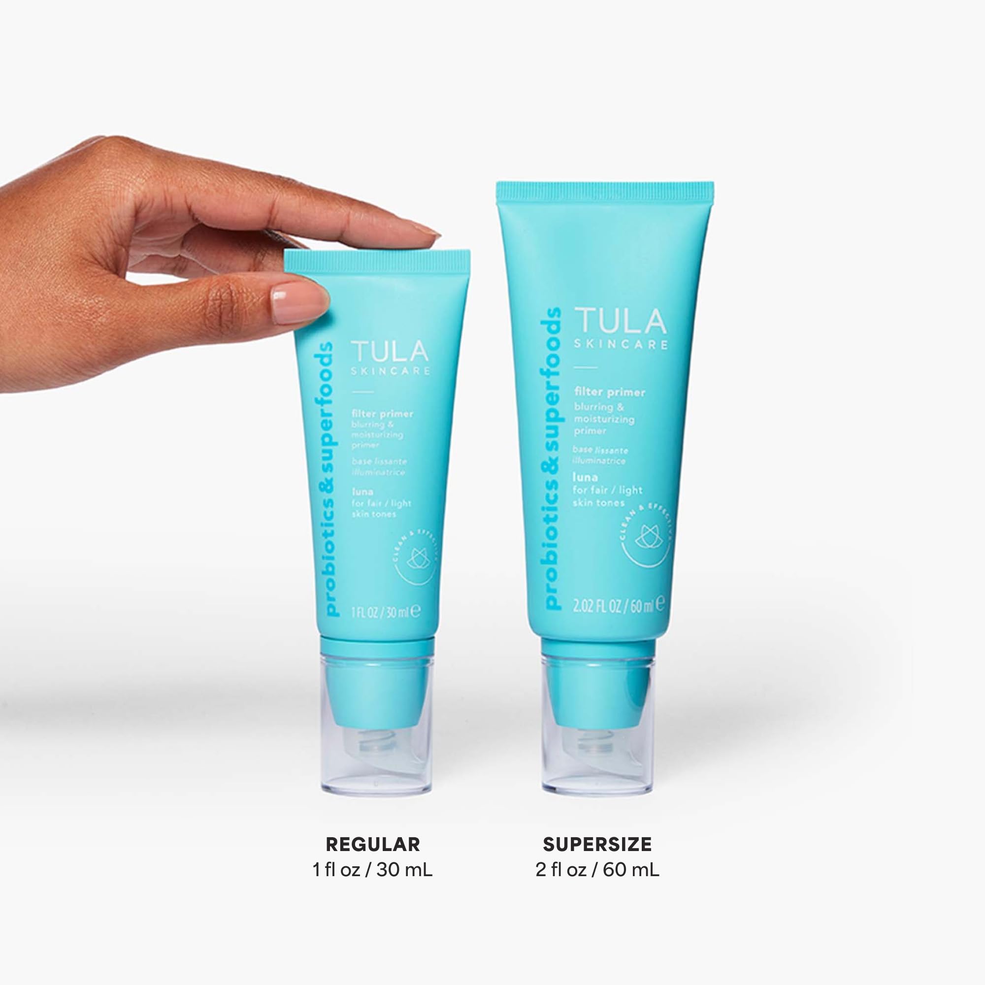 TULA Skin Care Face Filter Blurring and Moisturizing Primer - Evens the Appearance of Skin Tone & Redness, Hydrates & Improves Makeup Wear