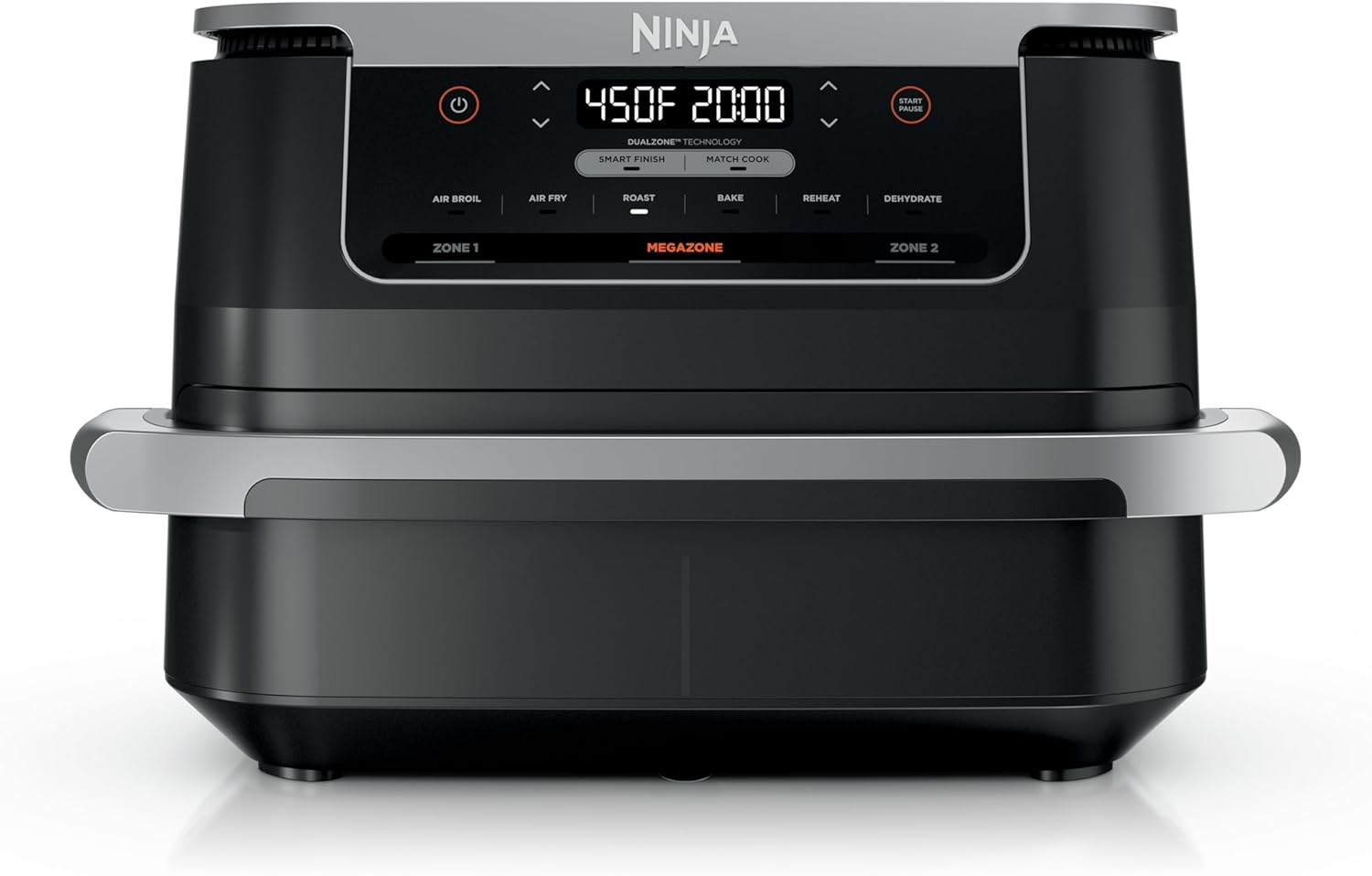 Ninja | Air Fryer | Finish Cooking Multiple Foods at the Same Time | 6-in-1 (Air Fry, Broil, Roast, Keep Warm, Dehydrate, Bake) | Fit up to 8lb Chicken Wings in the two 5 QT Baskets | DZ302