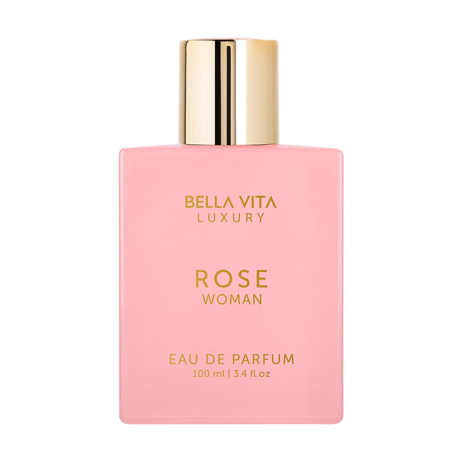 BellaVita Luxury ROSE Perfume for Women (100ml) | Floral, Oriental & Sweet Fragrance | Notes: Amber, Vanilla, Black Currant, Rose, Jasmine | Premium French Floral Fragrance