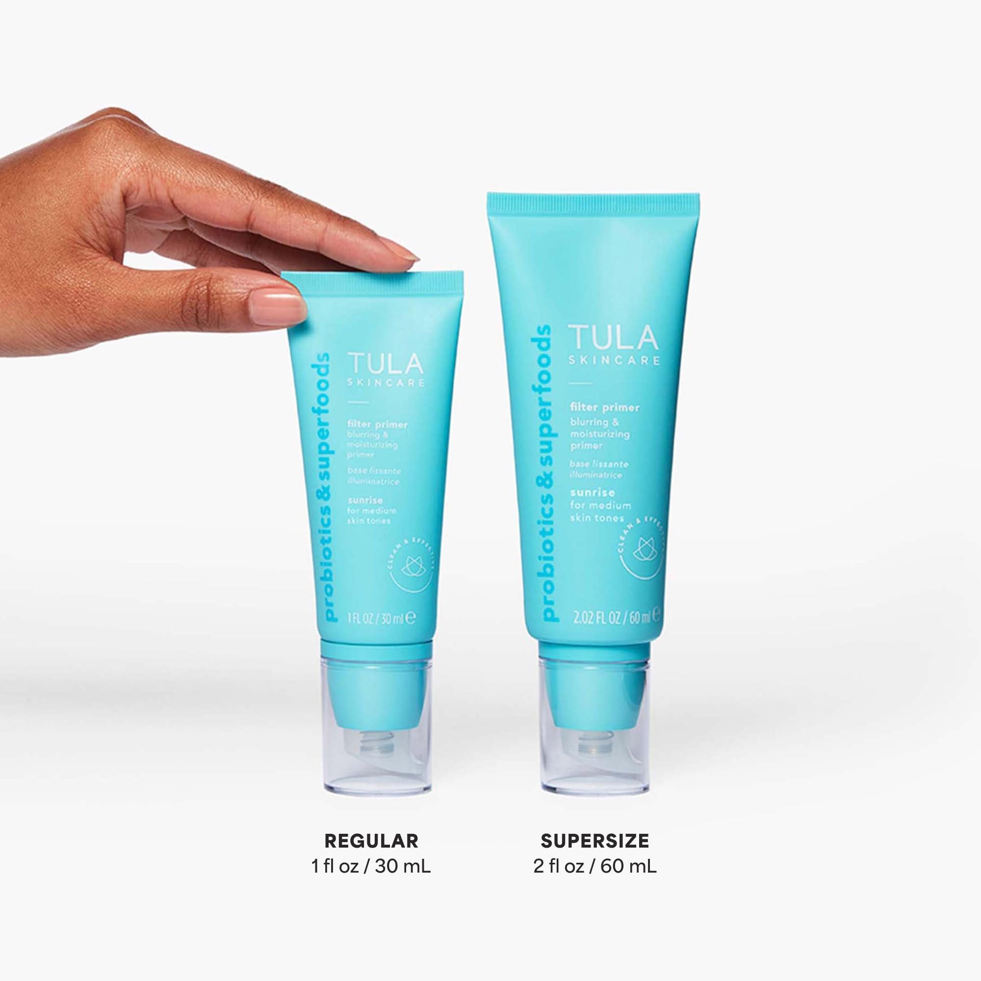 TULA Skin Care Face Filter Blurring and Moisturizing Primer - Evens the Appearance of Skin Tone & Redness, Hydrates & Improves Makeup Wear