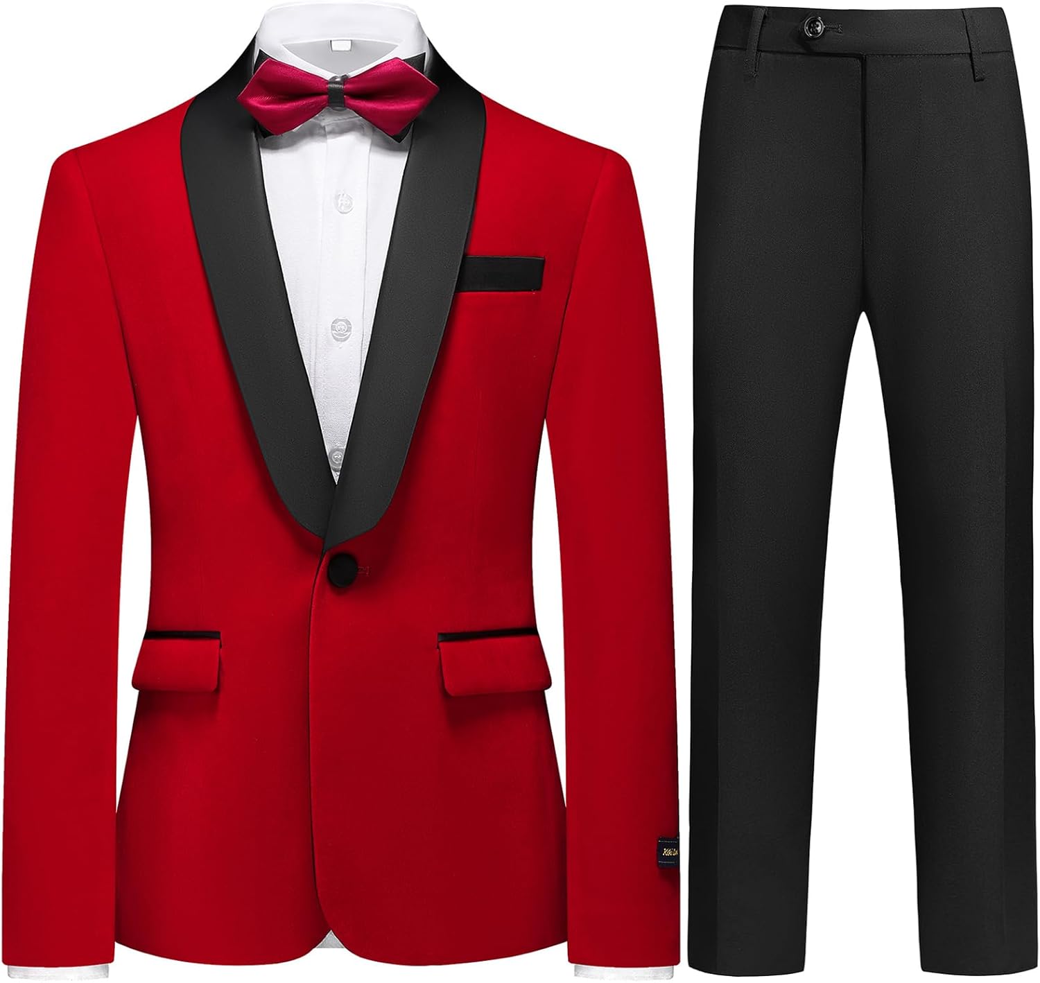 Boys Velvet Suits Slim Fit Tuxedo 2 Piece Kids Blazer Jacket Pants Formal Sizes 4-20 Fashion Ring Bearer Outfit for Wedding