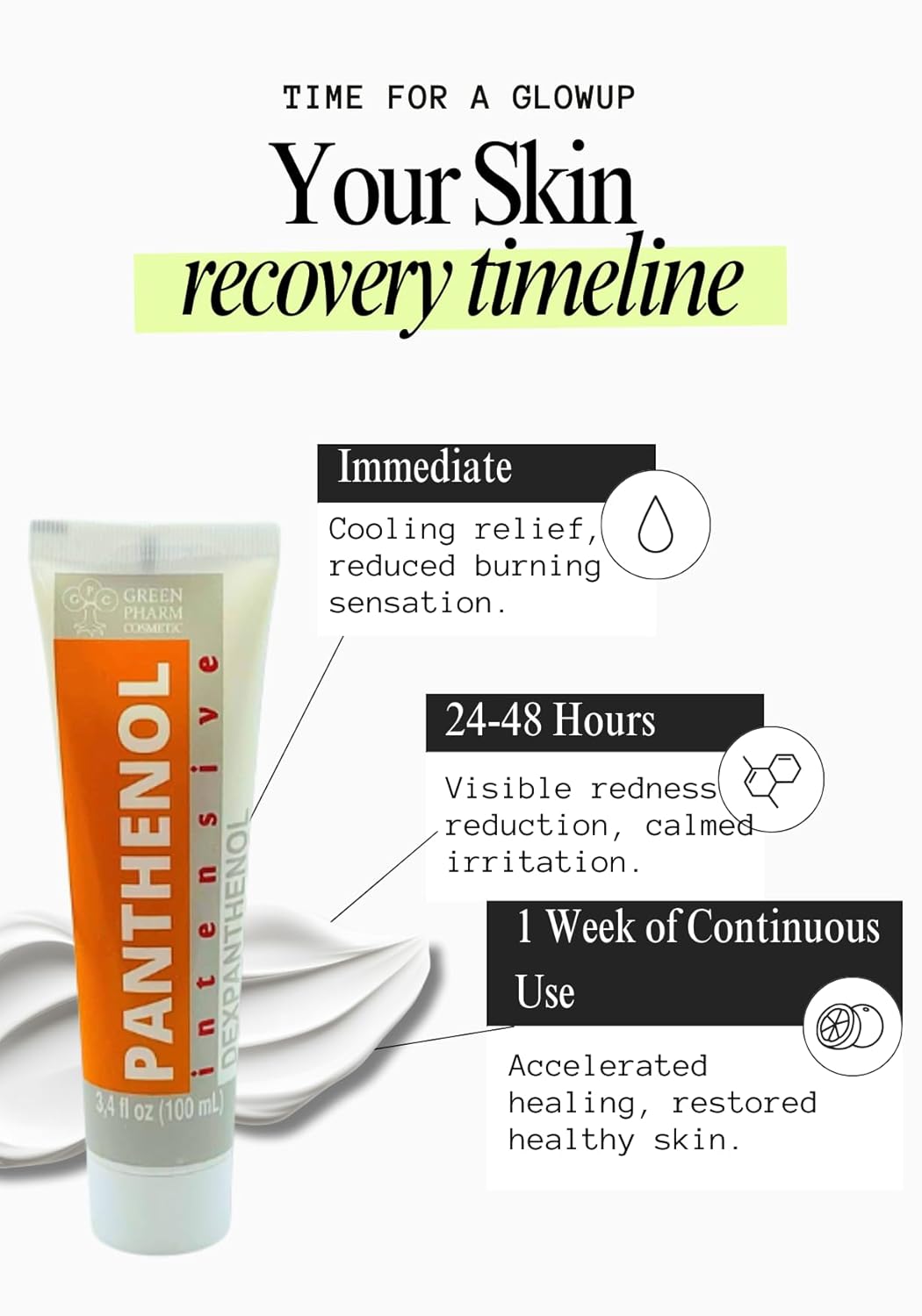 9% Panthenol Intensive Cream – Soothing Redness, Acne, Sunburn & Skin Recovery with Aloe Vera & Hyaluronic Acid – Post-Laser, Facelift, Tattoo, Burn & Hair Transplant Care, 3.4 oz