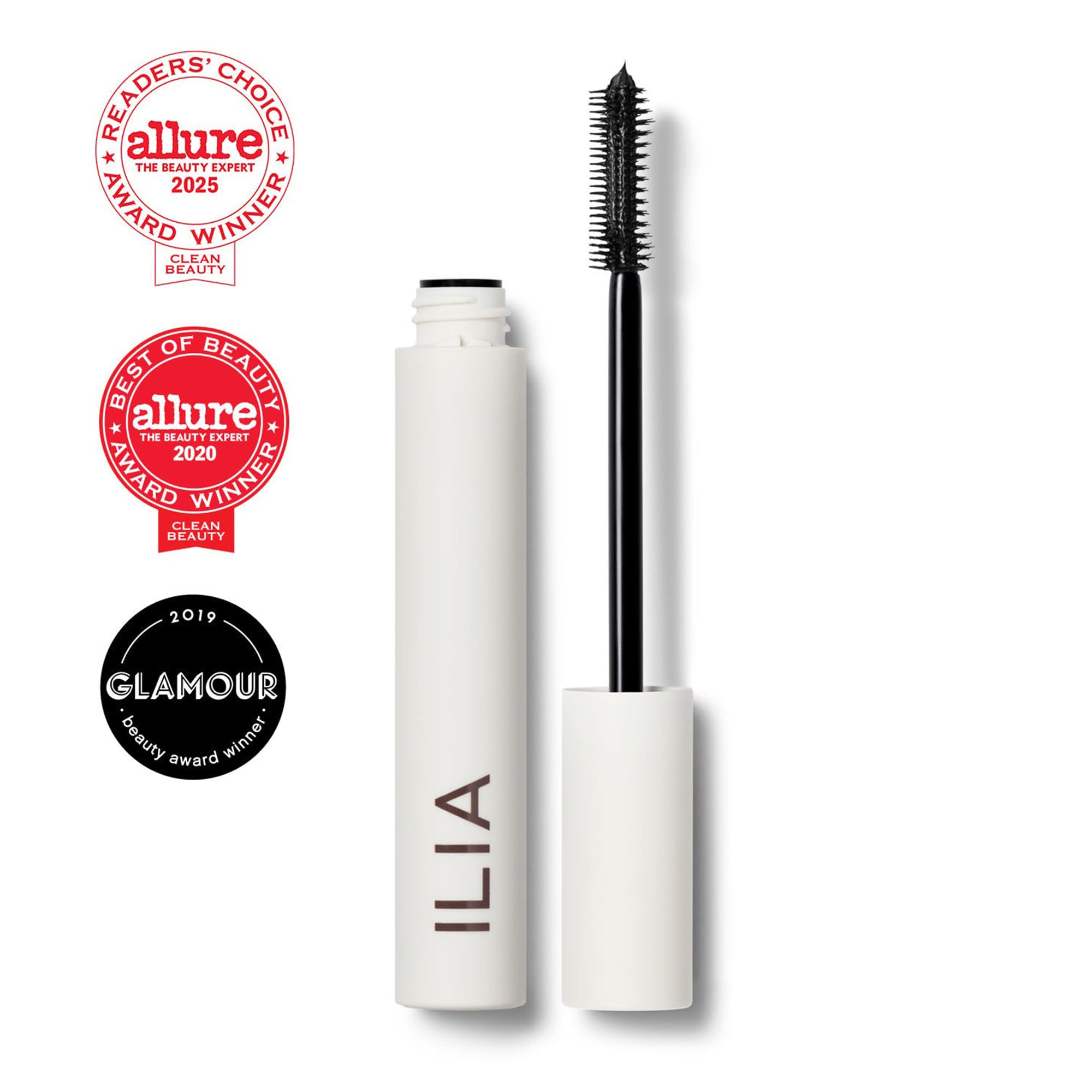 ILIA - Limitless Lash Mascara | Lightweight, Nourishing, Lengthening, Lifting | Flake + Smudge-Resistant | Non-Toxic, Cruelty-Free, Ophthalmologist-Tested, Safe For Sensitive Eyes (Soft Black)