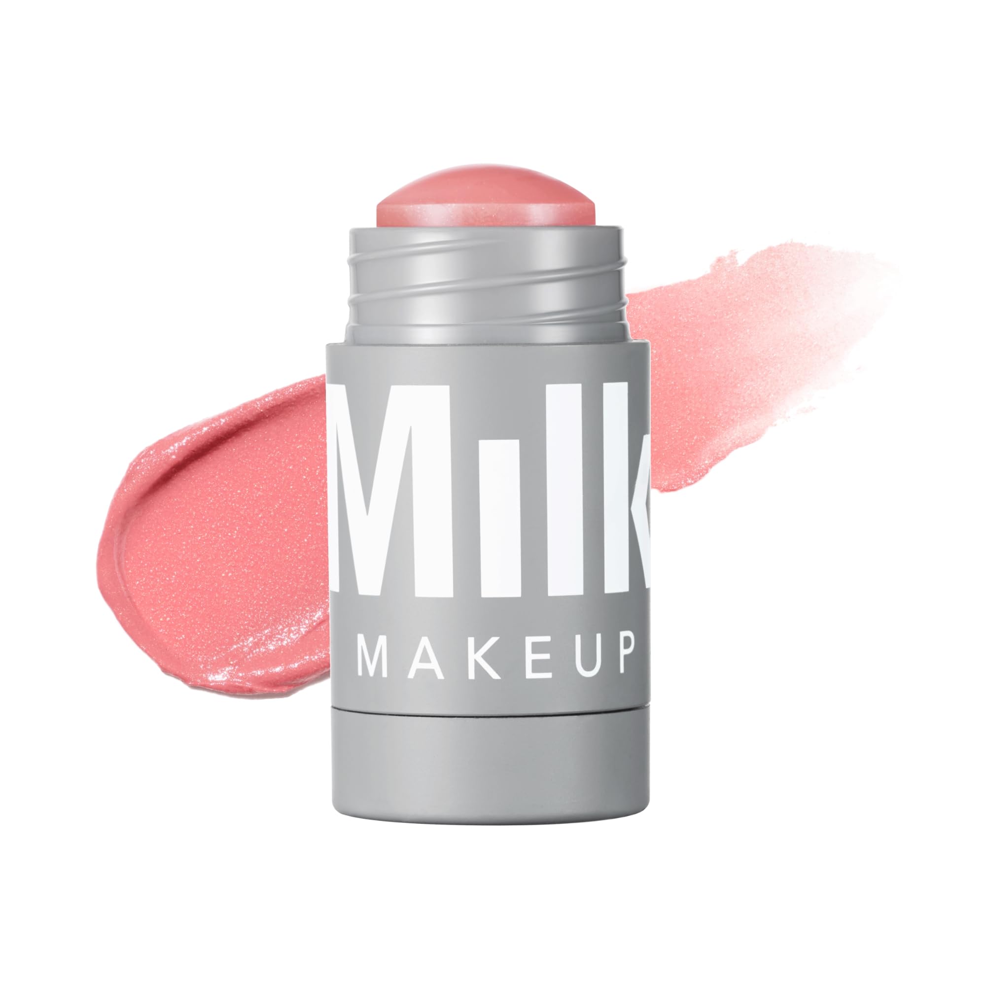 Milk Makeup Lip + Cheek Stick – Multi-Use Cream Blush + Lip Color with Mango Butter, Avocado Oil + Apricot Oil – Hydrating, Buildable, Long-Lasting, Vegan Formula – Smirk, 0.21 oz