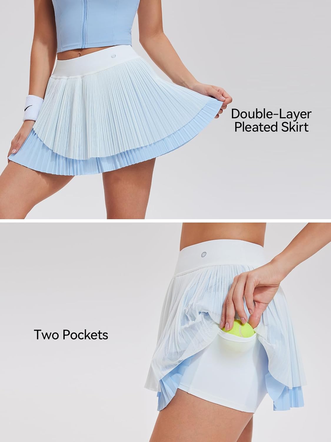 Airfree Tennis Skirt Sets for Women Outfits Lapel Collar Sleeveless Vests Patchwork Pleated Skirt Sets