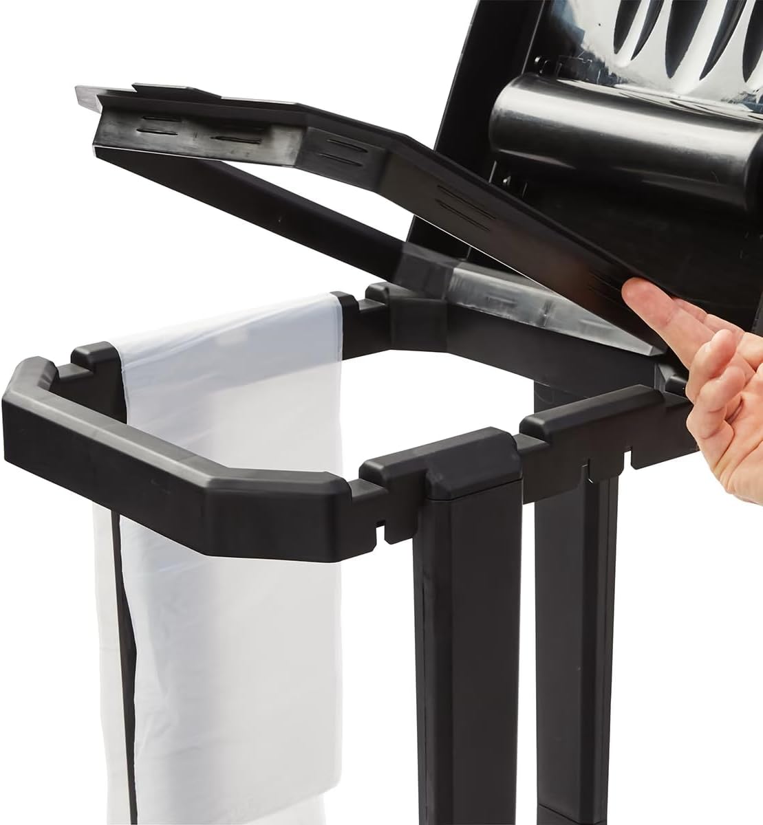 Collapsible Trash Can with Reinforced Legs & 20 Bags – Portable Garbage Bin for Camping, RV, Picnics, Indoor/Outdoor Use, Easy Assembly, Compact Storage, Includes Ground Pegs for Stability