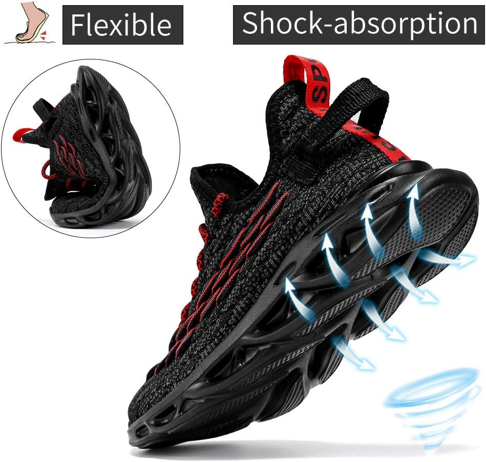 JMFCHI Boys Girls Kids' Sneakers Knitted Mesh Sports Shoes Breathable Lightweight Running Shoes for Kids Fashion Athletic Casual Shoes