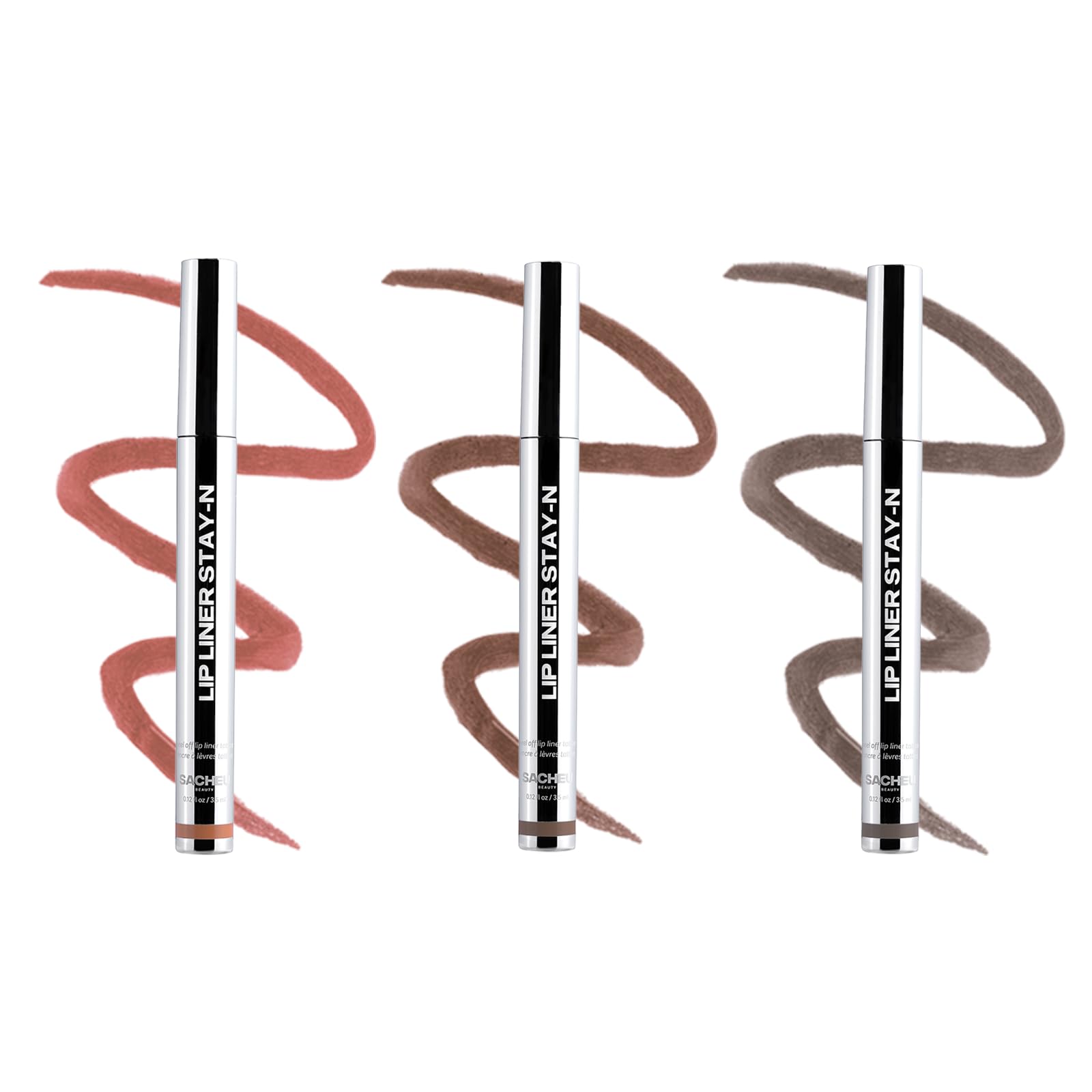 Sacheu Lip Liner STAY-N Peel Off Lip Stain — Long Lasting Matte Lip Tattoo Transfer Proof Lipstain Infused with Hyaluronic Acid & Vitamin E for All Skin Types — Vegan & Cruelty-Free, p-INKED