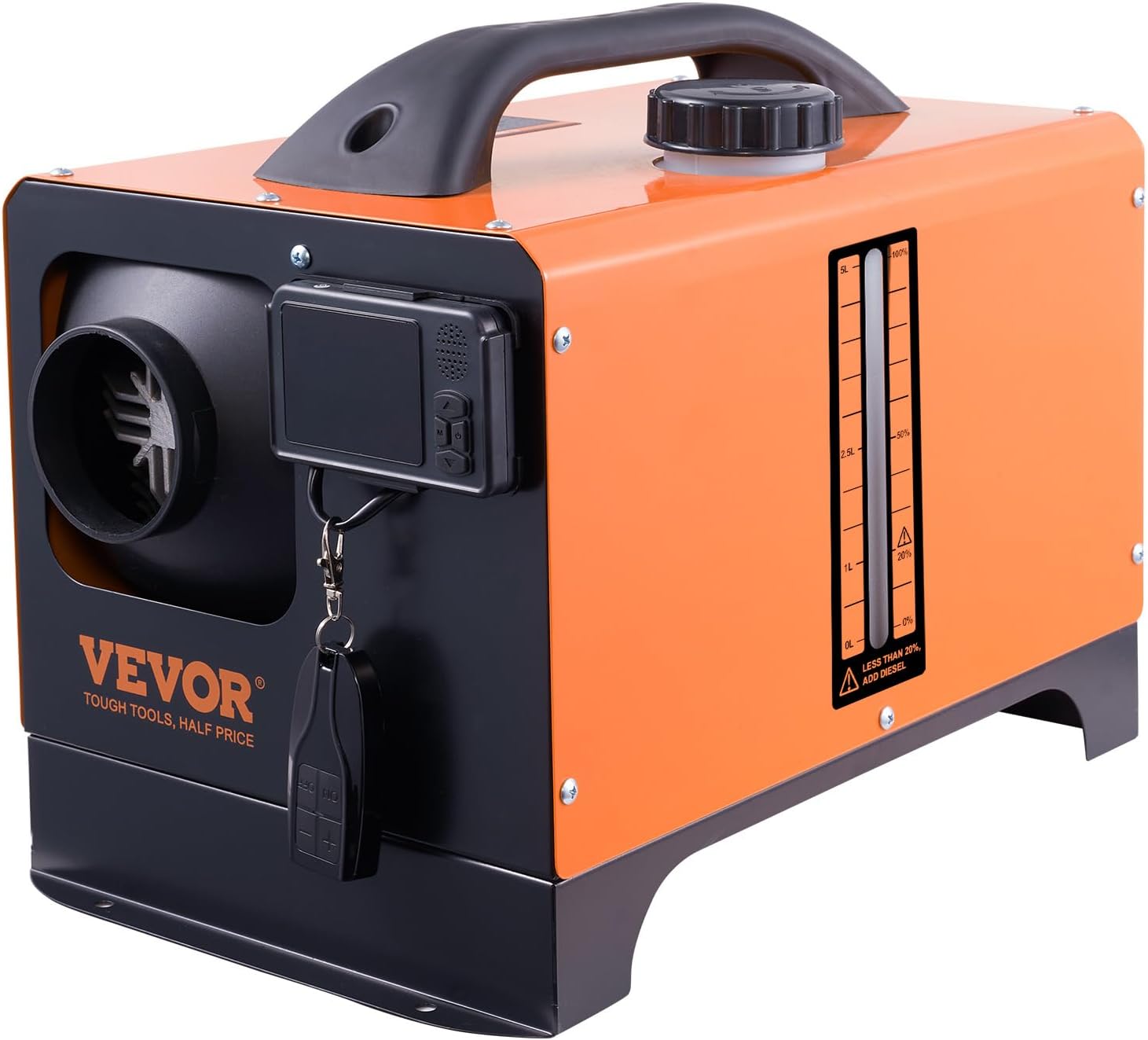 VEVOR 8KW Diesel Heater, Diesel Heater All in One with Automatic Altitude Adjustment, Max 18045 ft, Bluetooth App Control, Remote Control and LCD, Portable Diesel Air Heater for Vehicles and Outdoors