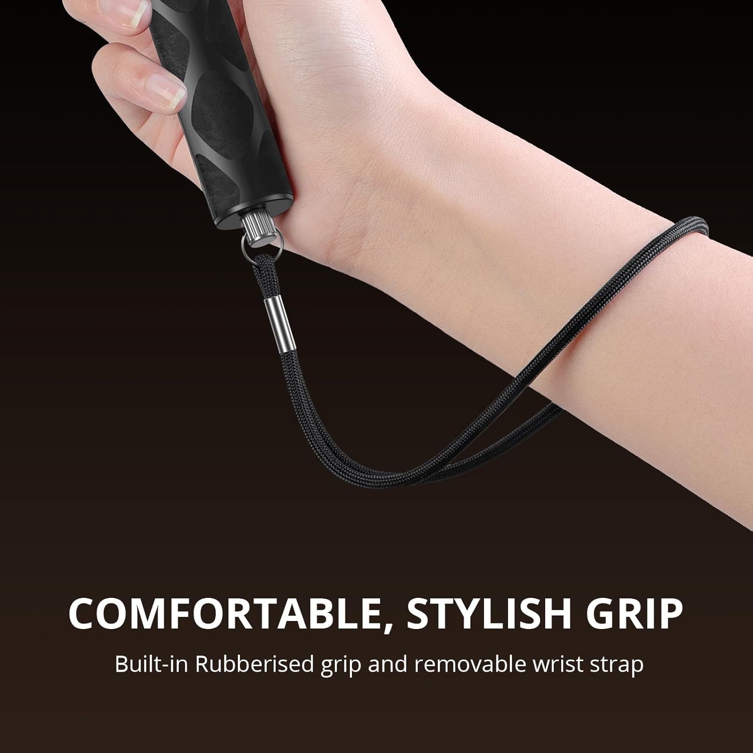 ATUMTEK 45" Invisible Selfie Stick, 1/4" Extended Monopod Pole, Solid and Compact Design for Insta360, for GoPro, DJI, Action Camera (Buckle Mount for GoPro and Wrist Strap Included)