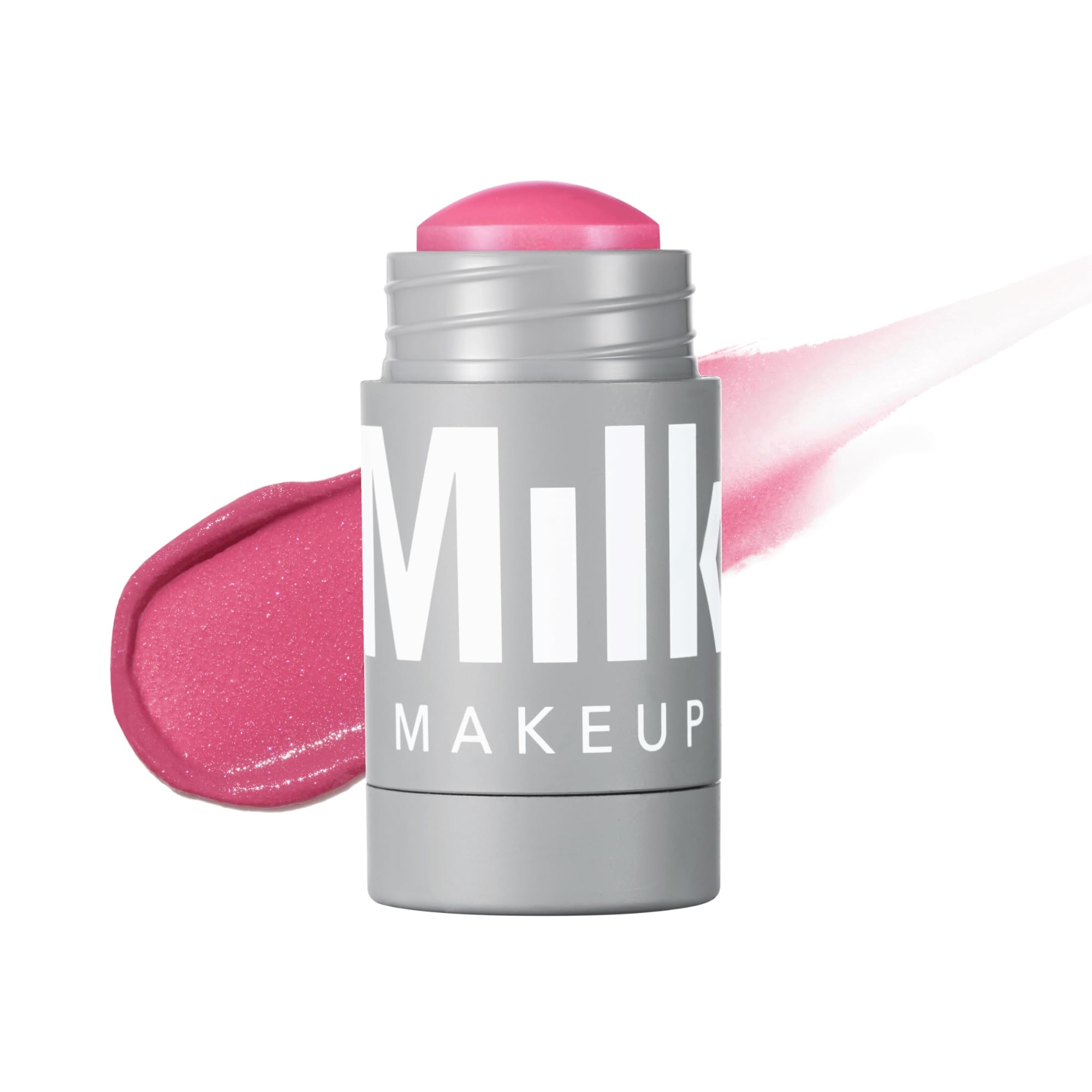 Milk Makeup Lip + Cheek Stick – Multi-Use Cream Blush + Lip Color with Mango Butter, Avocado Oil + Apricot Oil – Hydrating, Buildable, Long-Lasting, Vegan Formula – Smirk, 0.21 oz