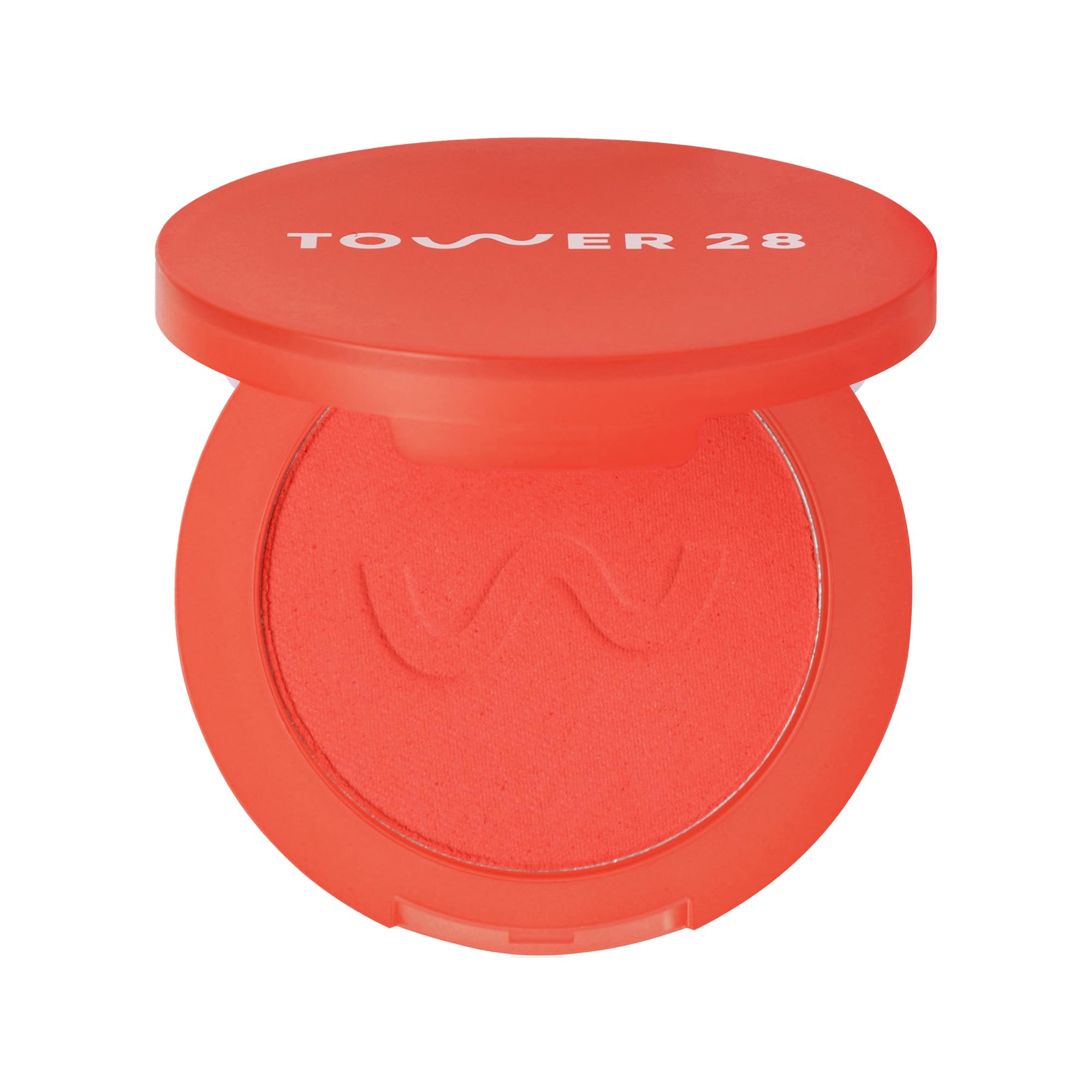 Tower 28 GetSet™ Soft Matte Powder Blush - Self-Setting 12-Hr Longwear Sweat-Proof Formula - Pigmented Raspberry Red Blush Sunset Shirley x Toni Bravo Collab