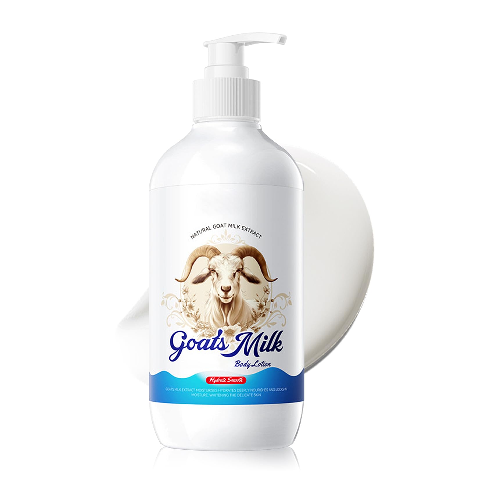 Goat Milk Body Lotion,Hydrating Body Lotion for Dry Skin,Body Care Moisturizer,Moisturizing Body Cream for Women and Men,All Skin Type,Nourishing Cream, 17.5 fl oz