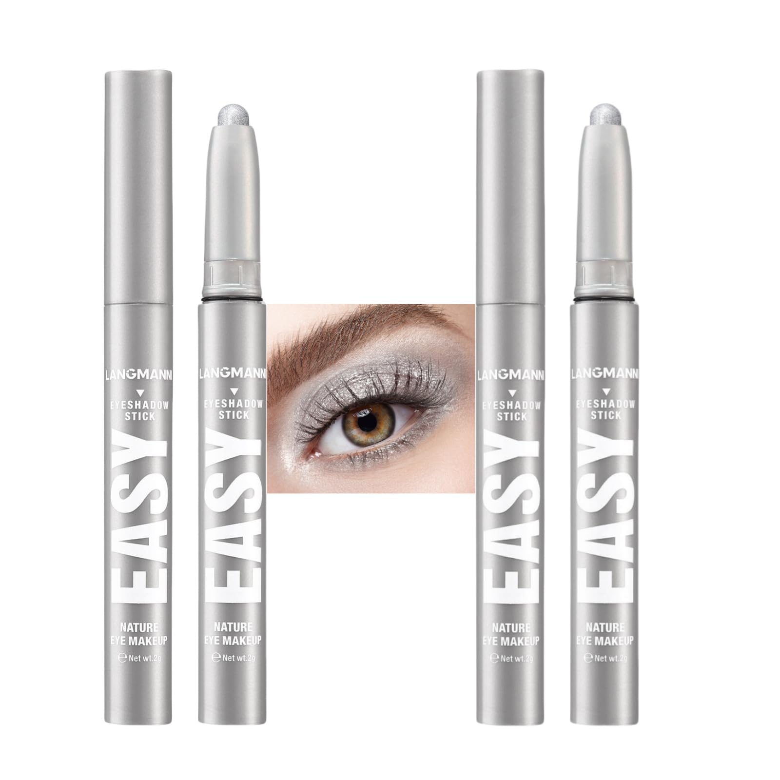 Jolilab Eyeshadow Stick Set, 8 Colors Matte Professional Bright-Colored Contouring and Highlight Eyeshadow Stick, Cream Waterproof Long Lasting High Pigmented Eye Shadow. (8, EYESHADOW B)